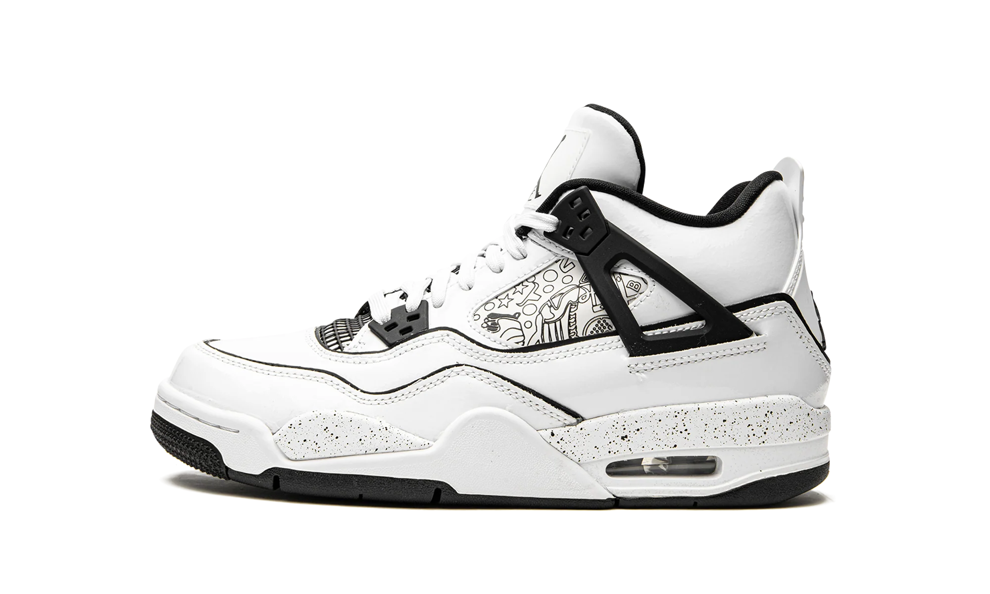 Air Jordan 4 Retro GS "DIY" DC4101 100 - Image 8