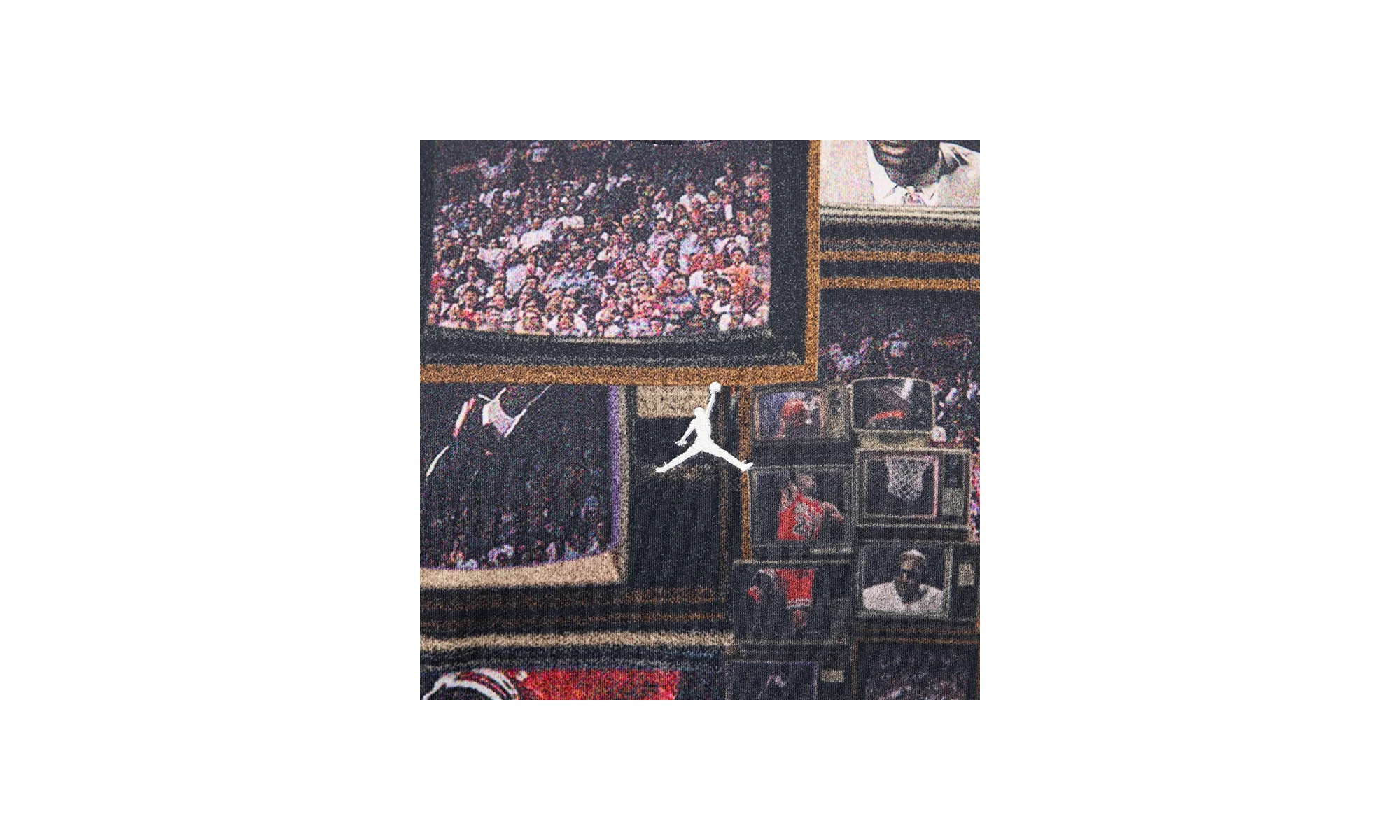 Air Jordan Brooklyn Printed Tee "Multi / Black" HQ8946 010 - Image 2