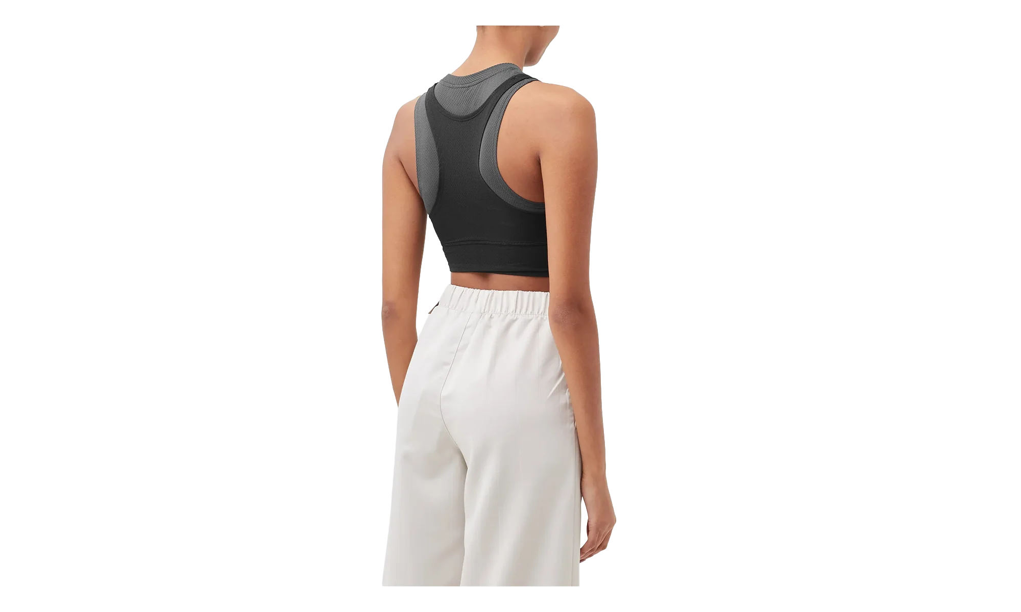 Air Jordan Essential Crop Top WMNS "Anthracite / Black" DN0602 060 - Image 2