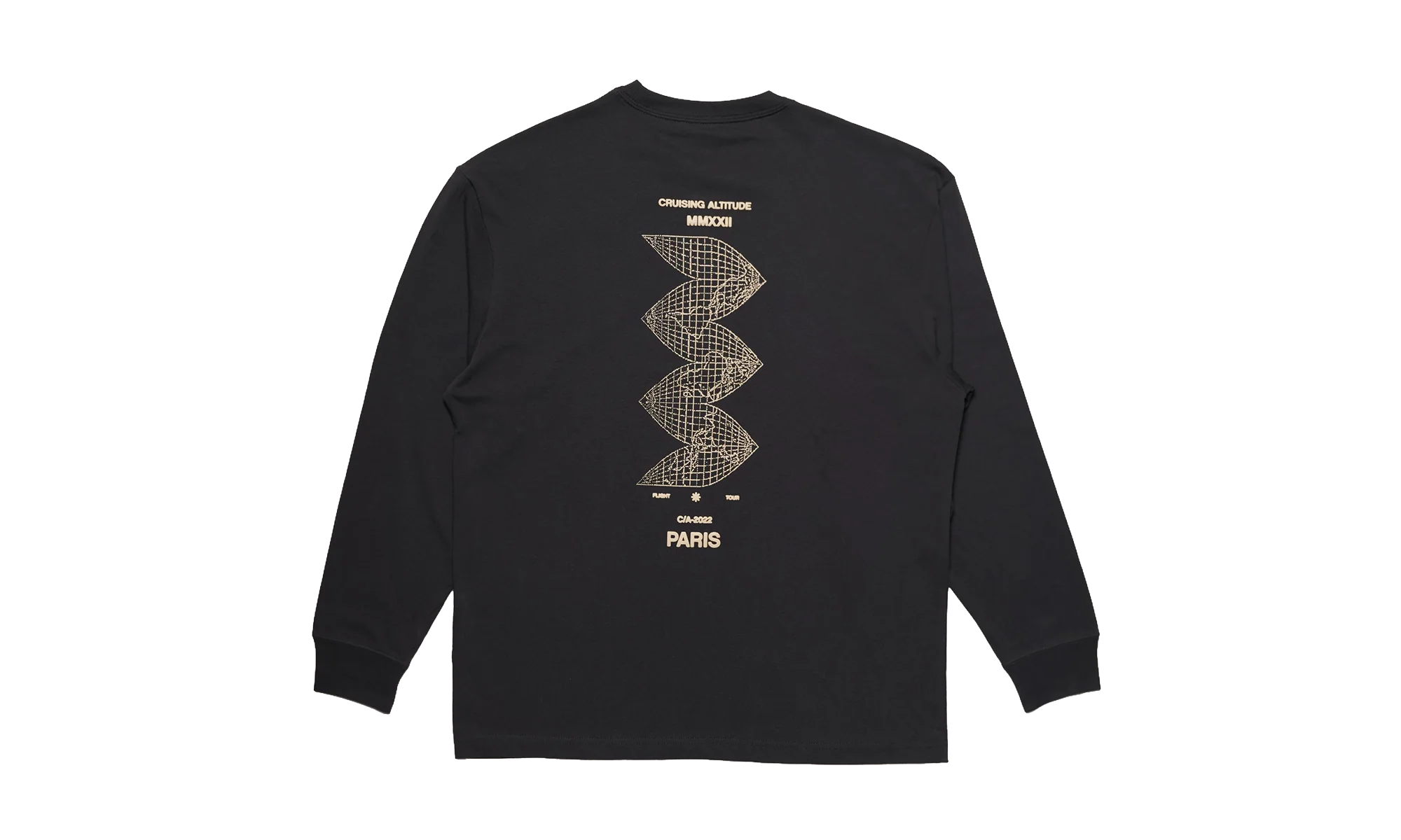 Air Jordan Flight Heritage 85 Graphic Crewneck "Off Noir - Rattan" DV1476 045 - Image 2