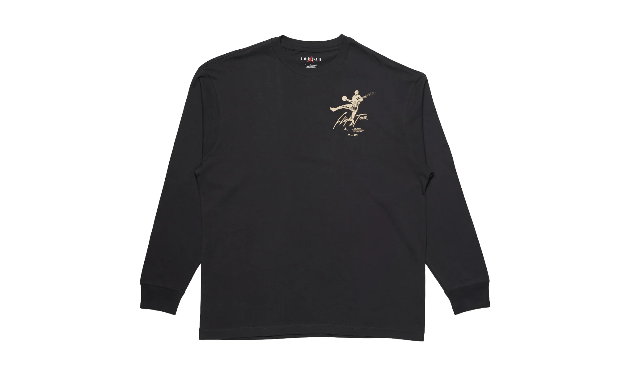 Air Jordan Flight Heritage 85 Graphic Crewneck "Off Noir - Rattan" DV1476 045 - Image 3