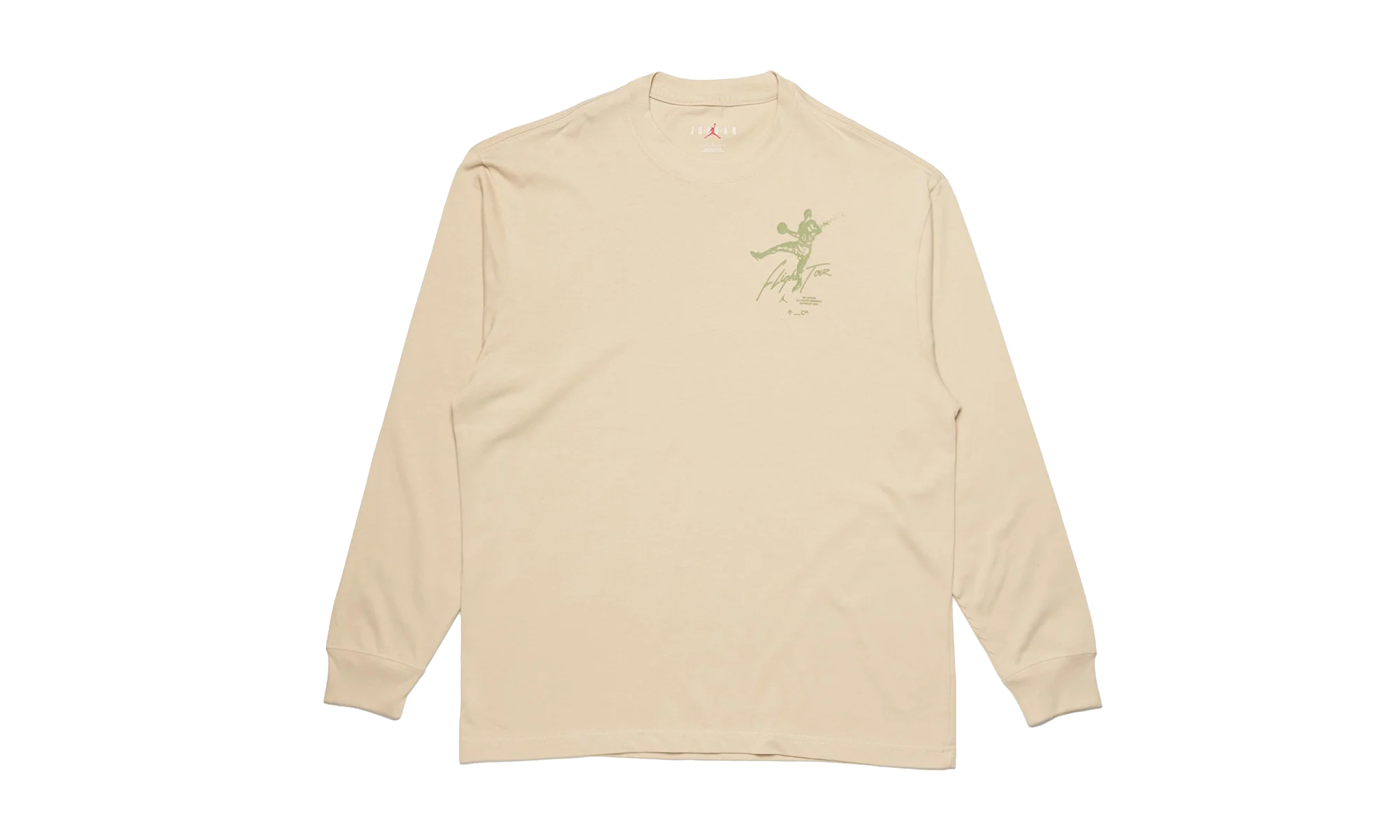 Air Jordan Flight Heritage 85 Graphic Crewneck "Rattan - Alligator" DV1476 206 - Image 3