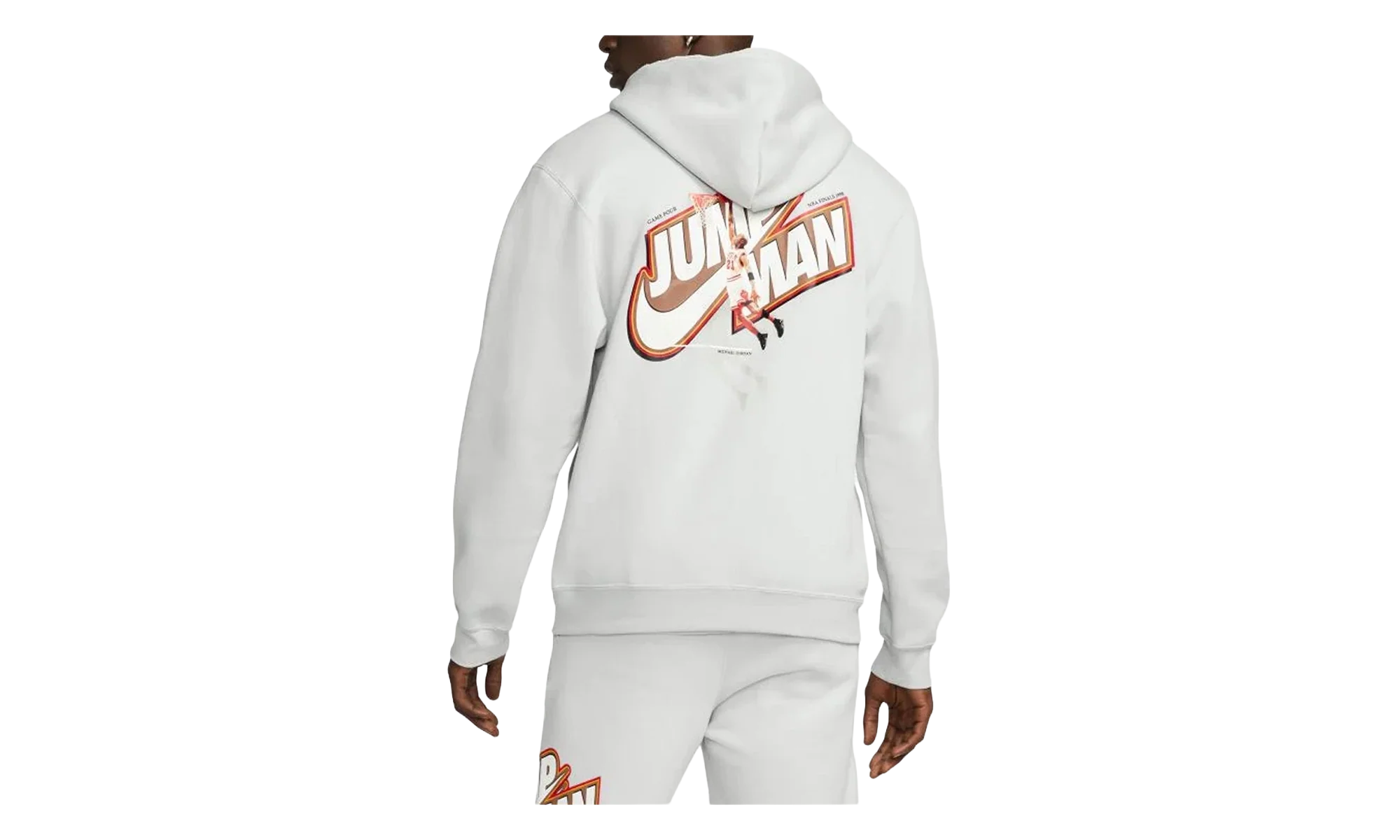 Air Jordan Jumpman Full-Zip Fleece Hoodie "Grey" DC9606 097 - Image 2