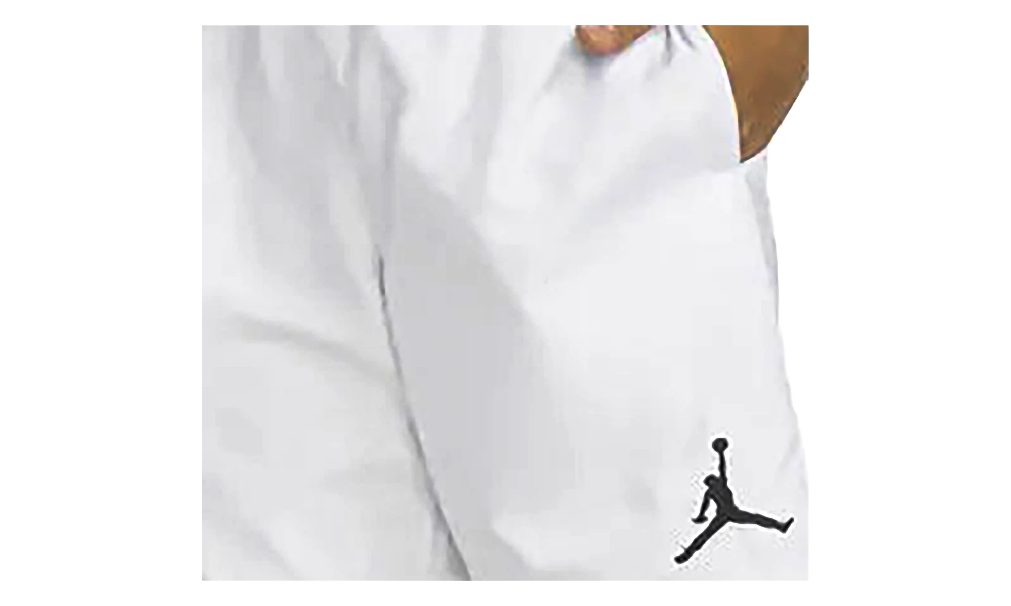 AIR JORDAN JUMPMAN WOVEN PLAY SHORTS "White / Black" 95B466 001 - Image 2