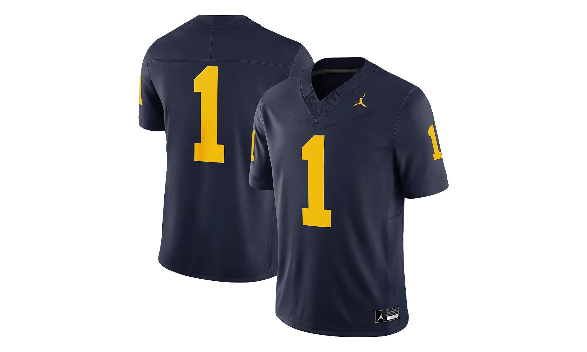 Air Jordan NCAA Michigan Wolverines Home Limited Jersey "Navy" CQ7394 419 - Image 2