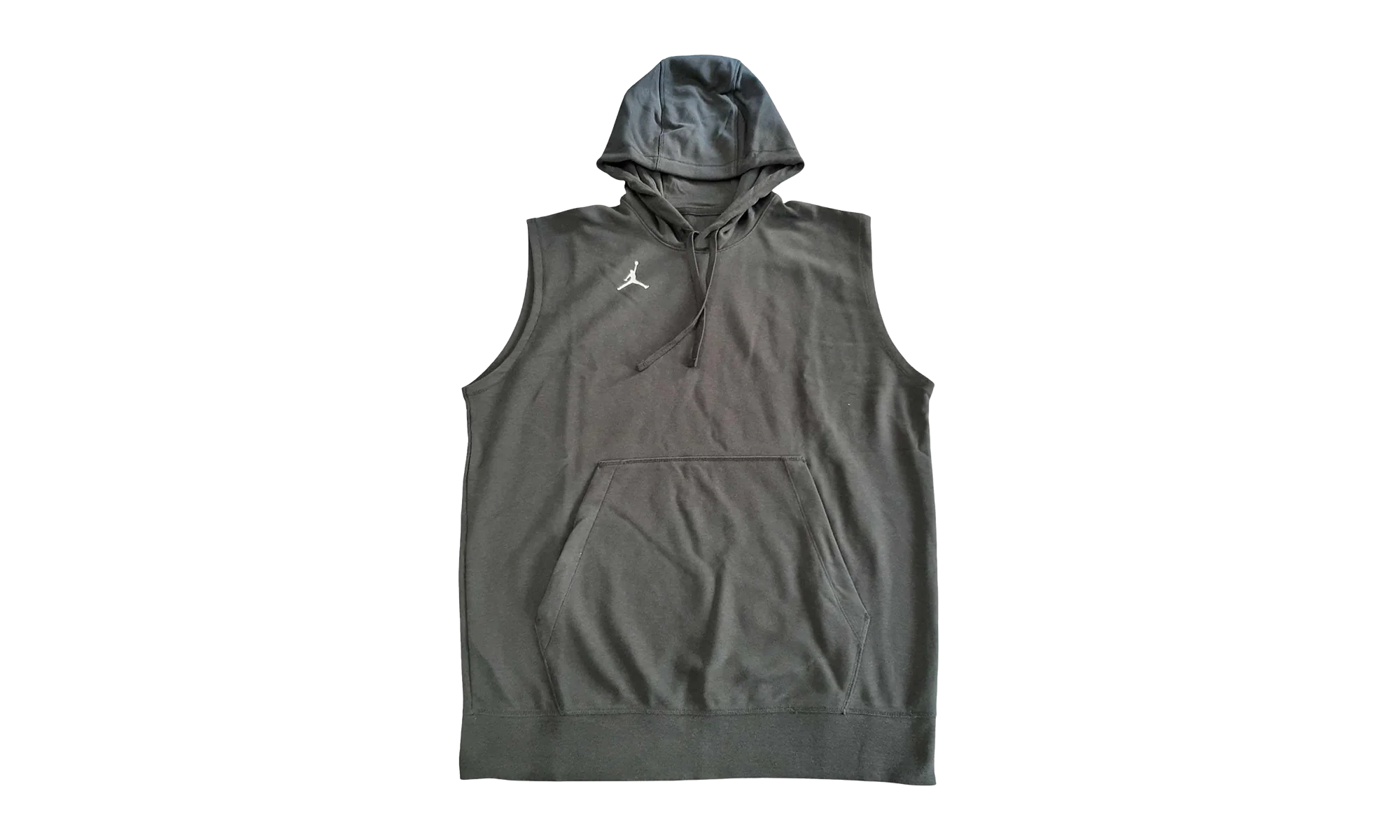Air Jordan Sleeveless Fleece French Terry Dri Fit Hoodie "Grey" DQ7946 066