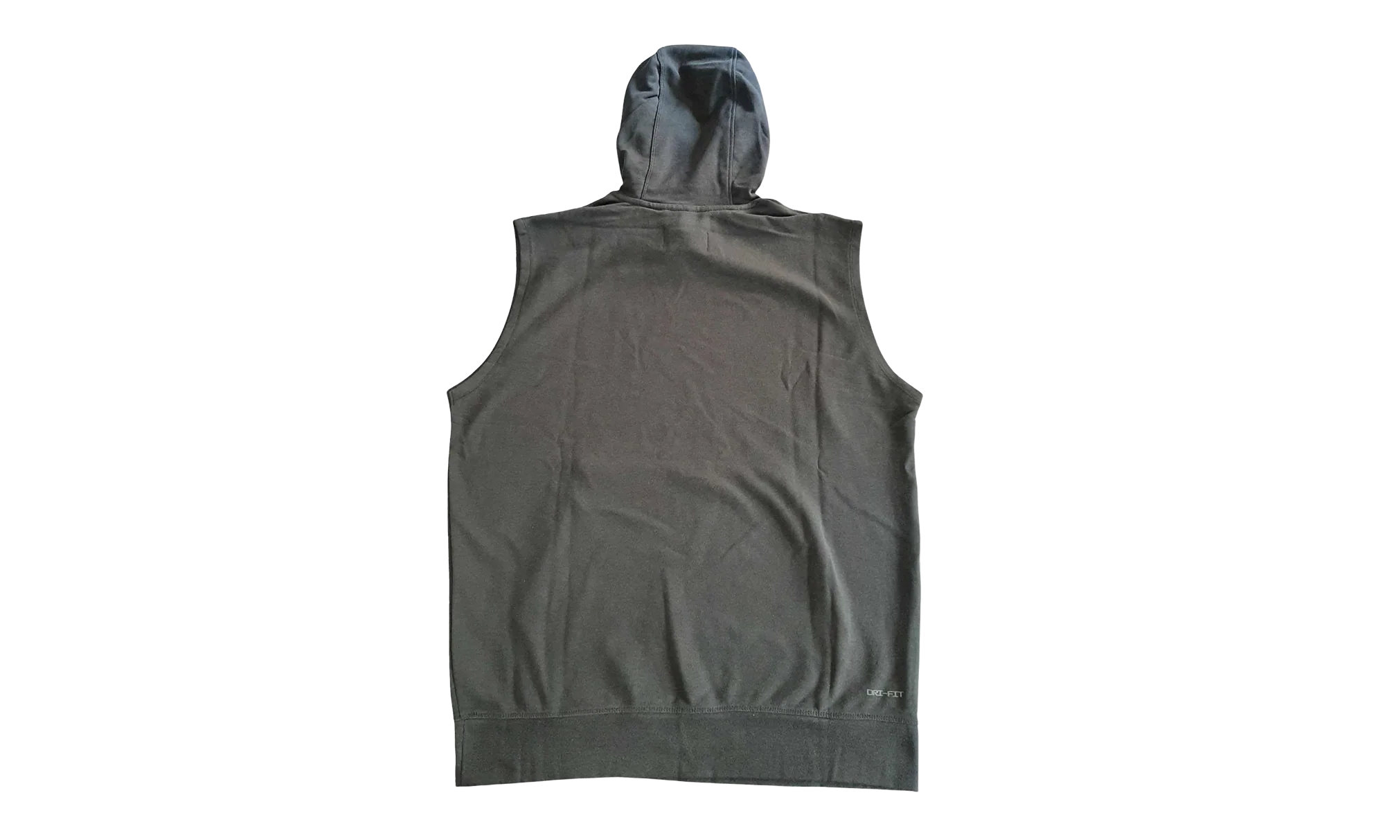 Air Jordan Sleeveless Fleece French Terry Dri Fit Hoodie "Grey" DQ7946 066 - Image 2