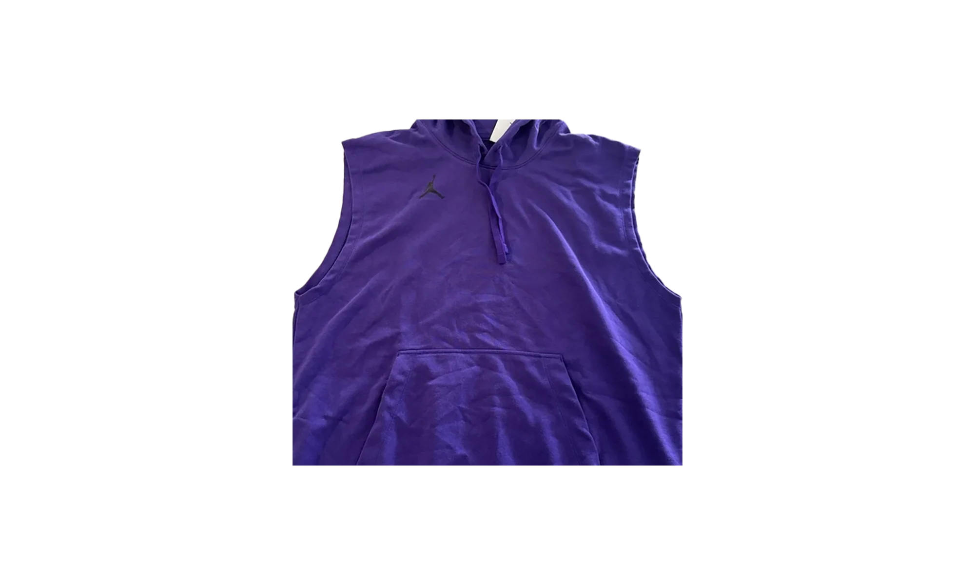 Air Jordan Sleeveless Fleece French Terry Dri Fit Hoodie "Purple" DQ7946 520 - Image 2