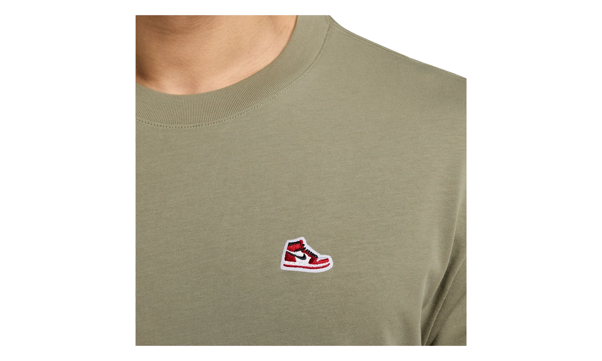 Air Jordan Sneaker Patch T-Shirt "Khaki" HJ2326 238 - Image 2