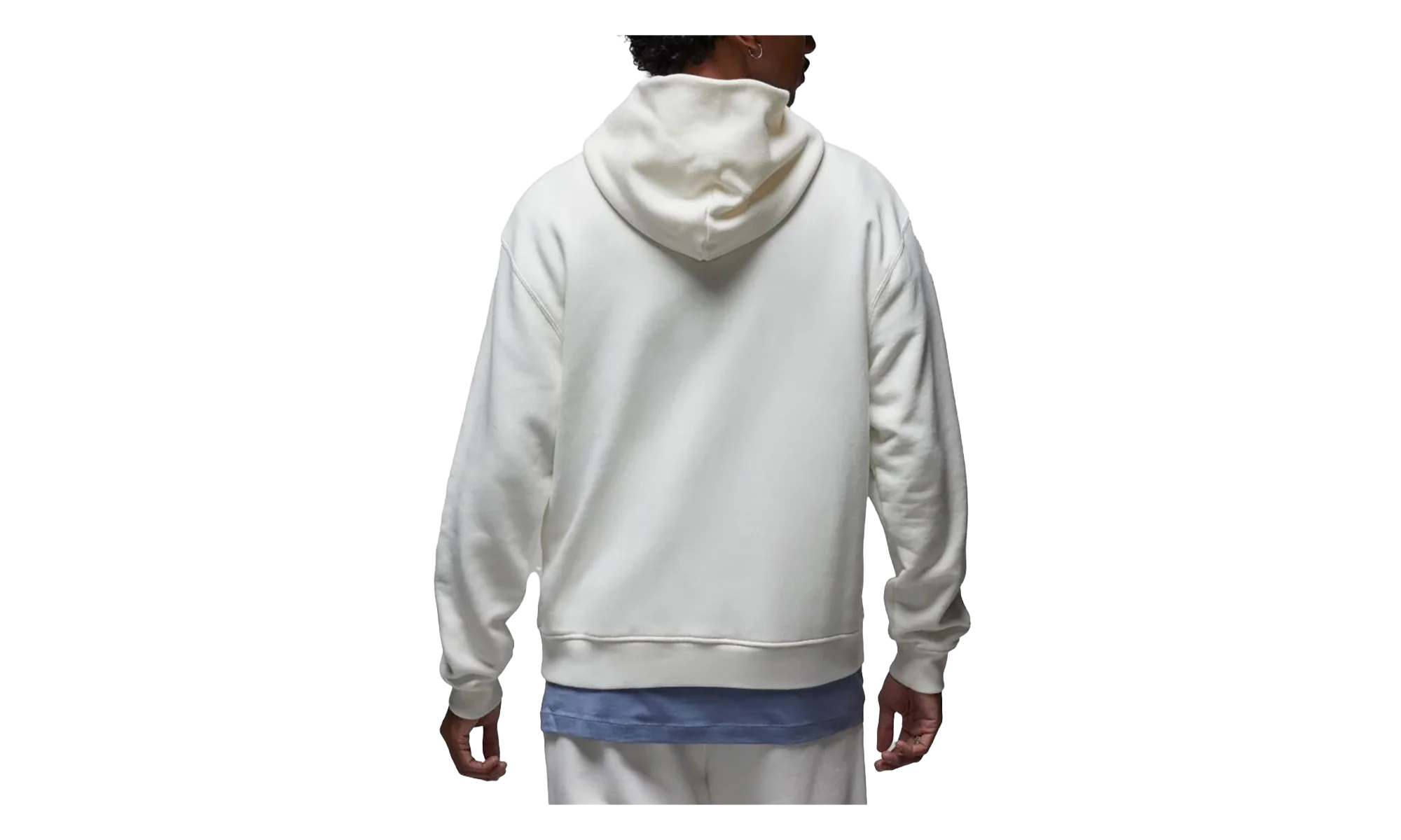 Air Jordan Wordmark Fleece Hoodie "Sail" FJ1966 133 - Image 2