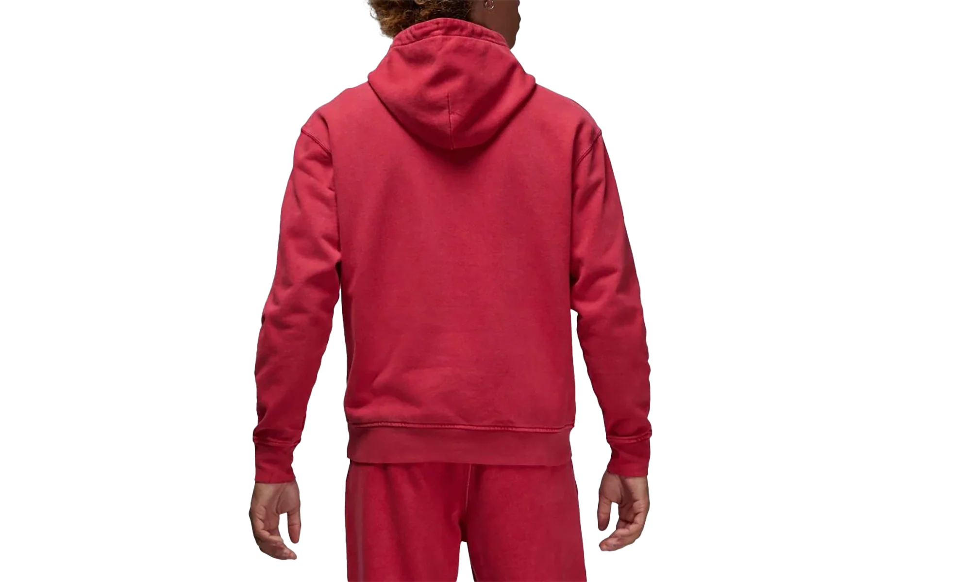Air JordanStatement Fleece Washed Hoodie "Red'" FB7290 619 - Image 2