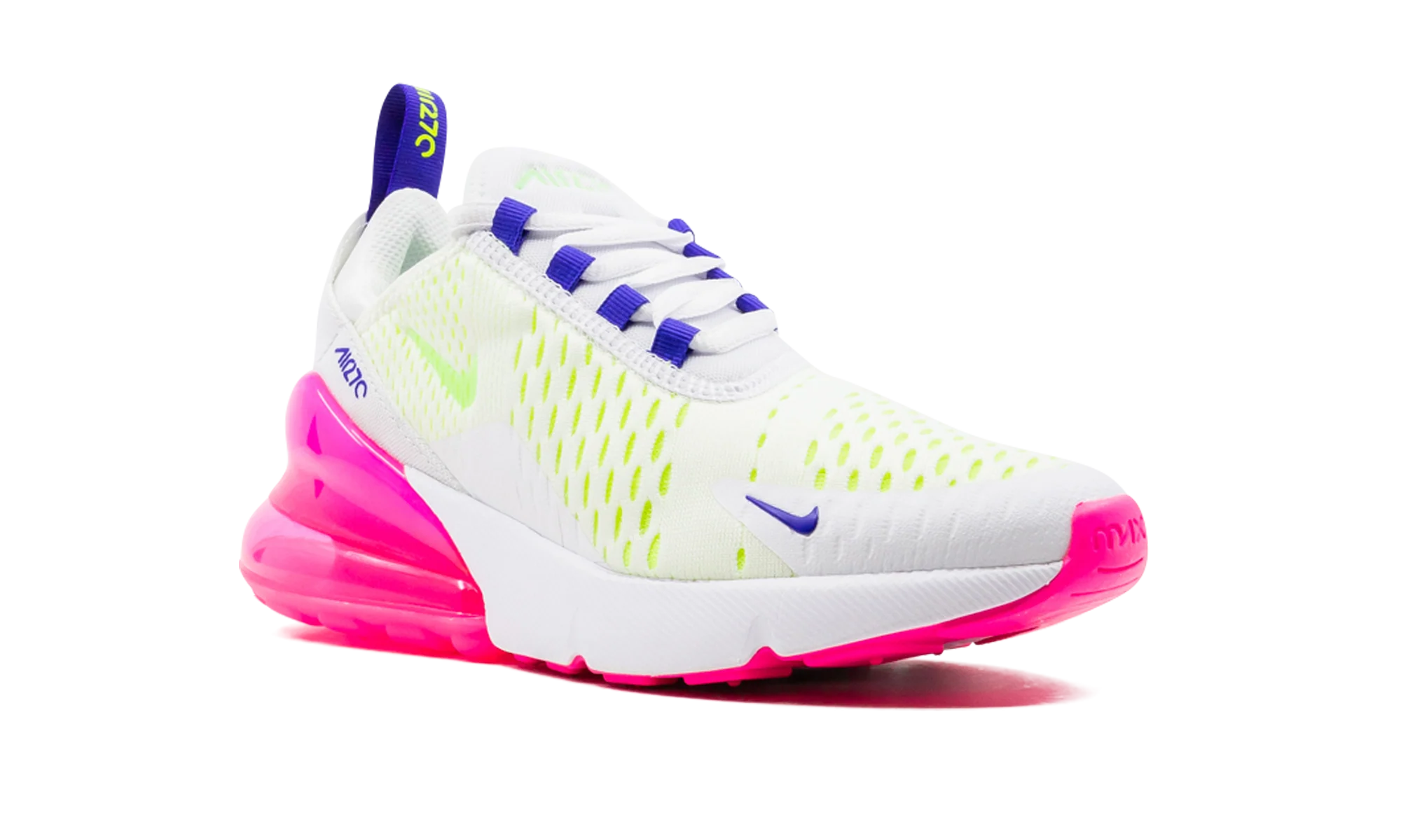 AIR MAX 270 MNS WMNS "White / Pink Blast / Volt" DH0252 100 - Image 7