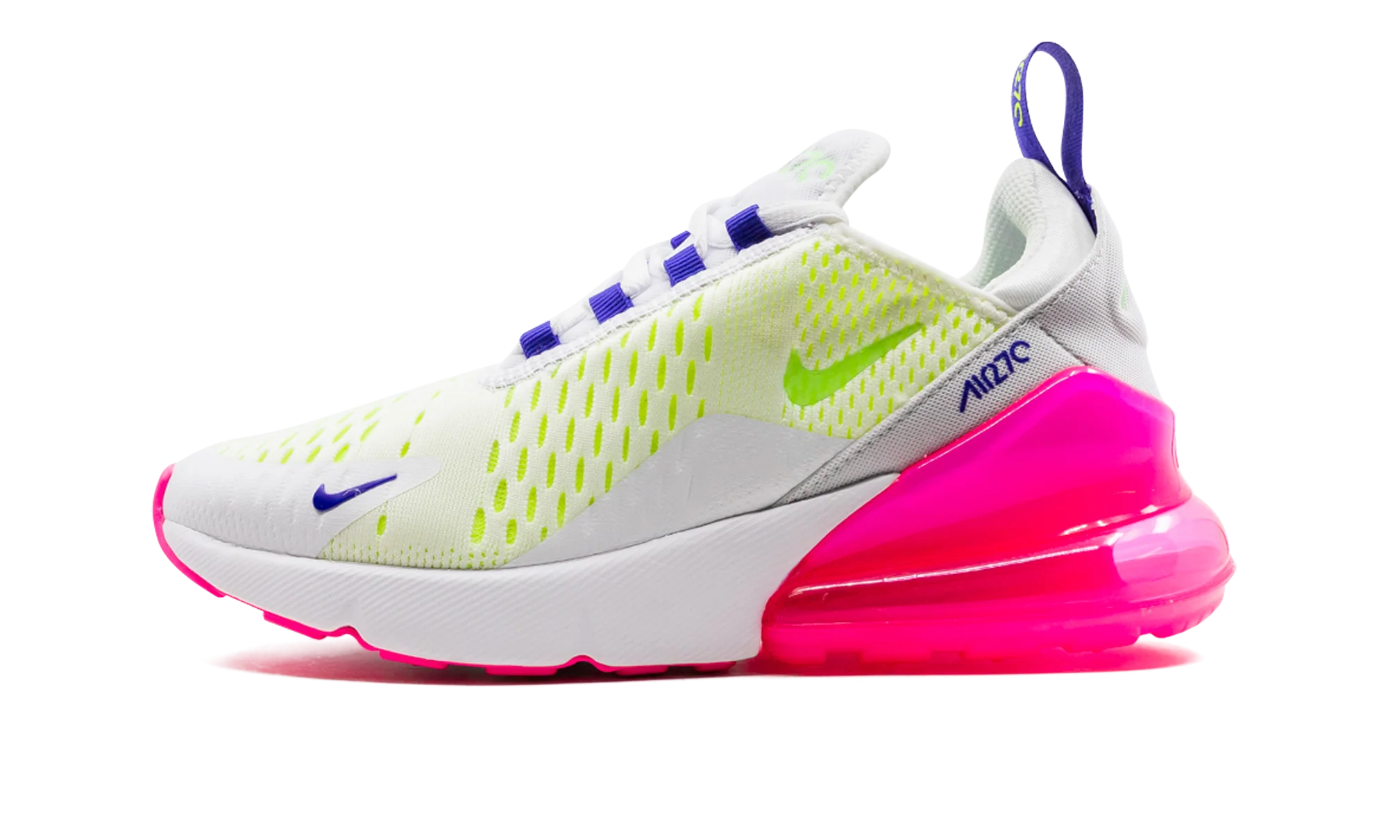AIR MAX 270 MNS WMNS "White / Pink Blast / Volt" DH0252 100 - Image 8