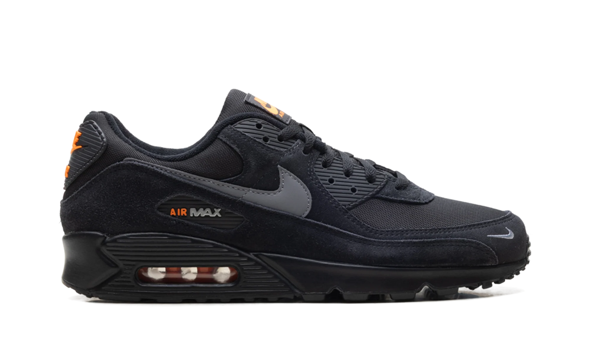 Air Max 90 "Black Metallic Cool Grey Orange" DO6706 010 - Image 6