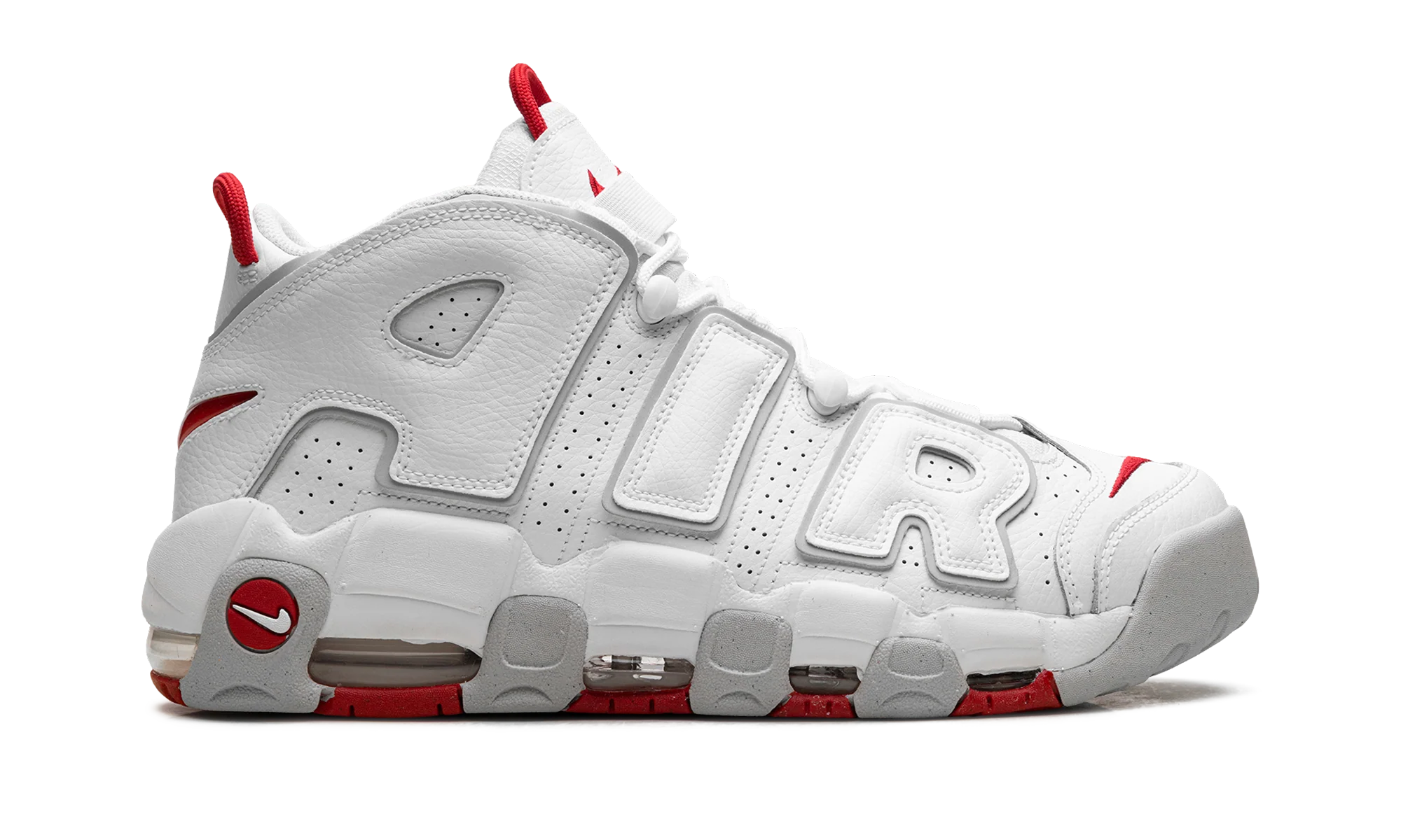 Air More Uptempo "2021 - White Varsity Red" DX8965 100 - Image 6