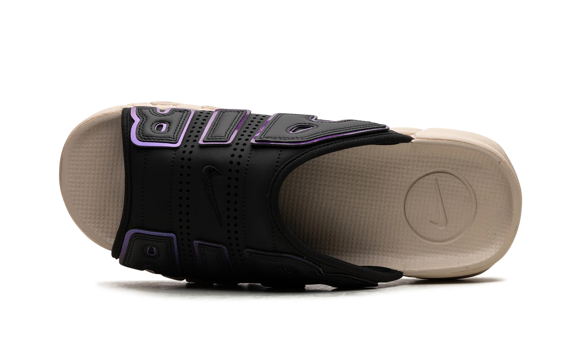 Air More Uptempo Slide "Black Sanddrift Iridescent" FB7799 001 - Image 5