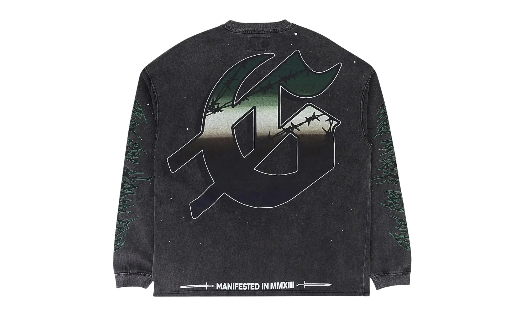 Air Strike Long-Sleeve T-Shirt "Grey Wash" 11652 10004GASLTG GREY - Image 2