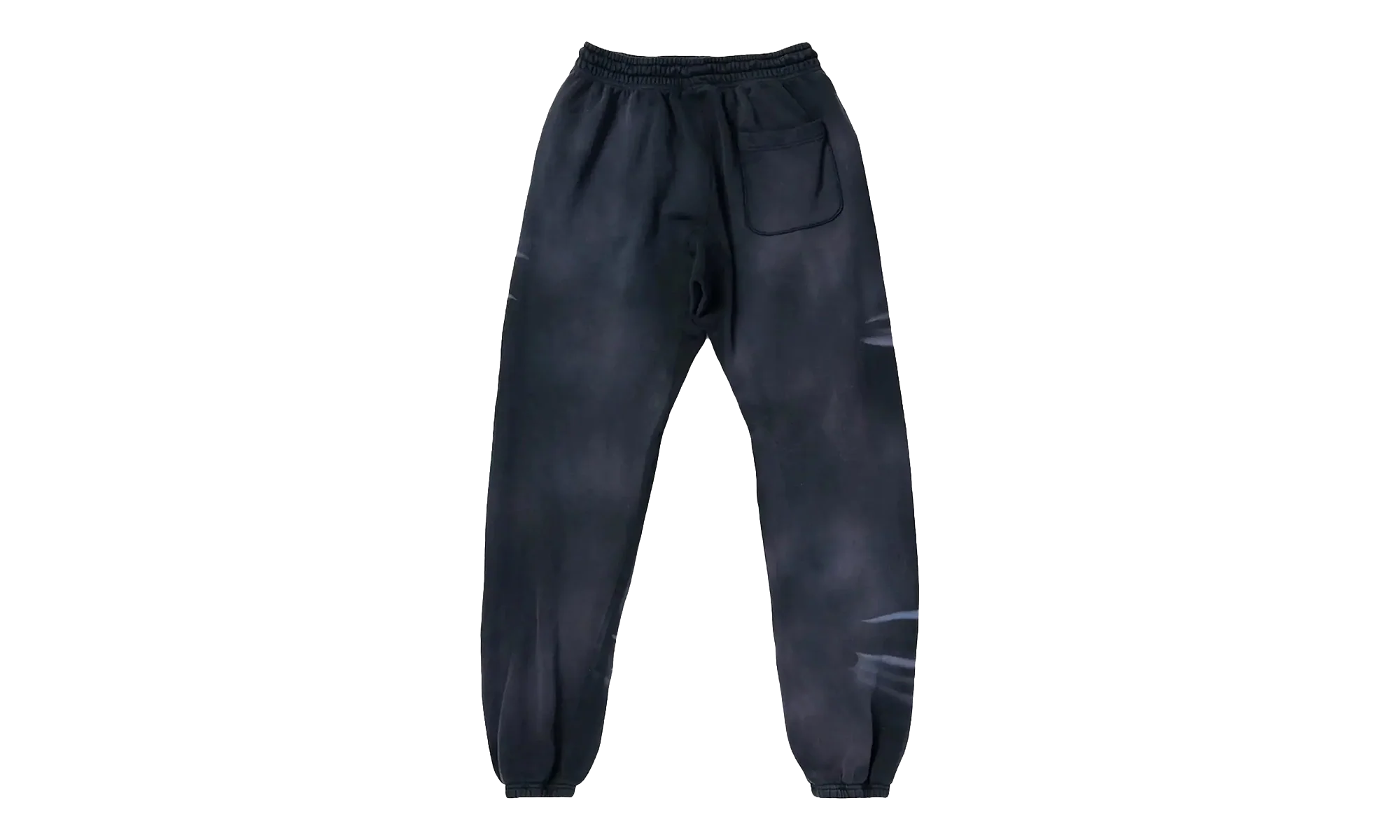 Airbrushed Skull Flare Bottom Sweat Pants "Midnight Dye Black" HSR196 - Image 2