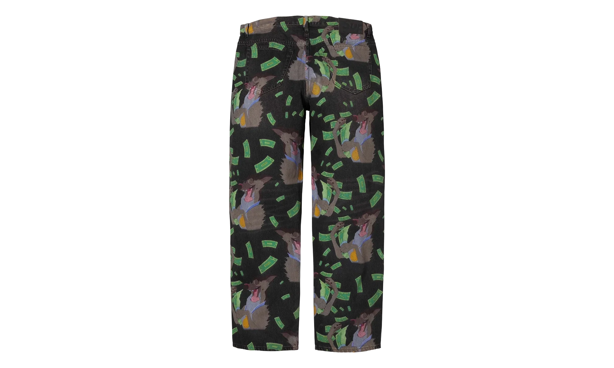 All Dogs Go To Heaven Loose Fit Jean "FW25 - Washed Black" SU26918 - Image 2