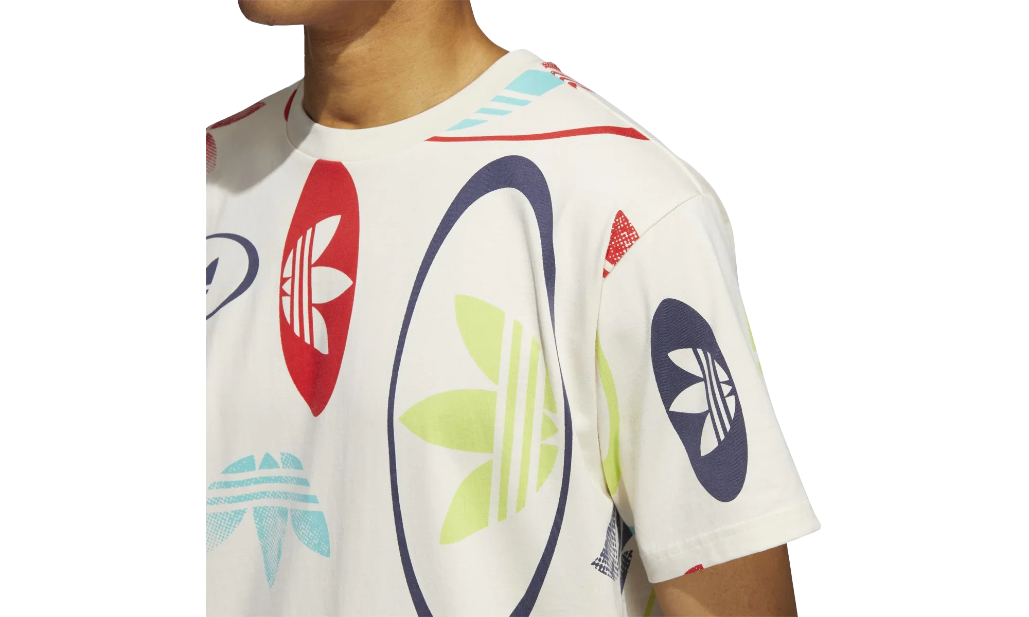 All-Over Print Tee "Wonder White Multi Color" HG3873 - Image 2