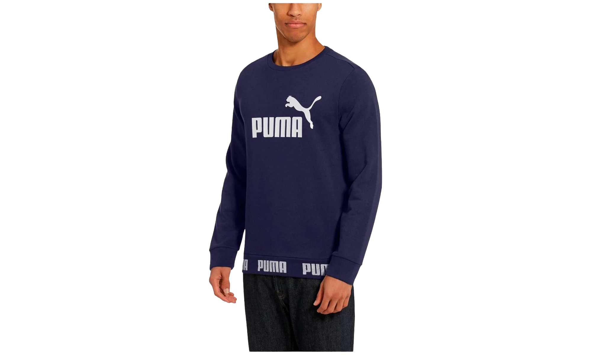 Amplified Crewneck Sweatshirt "Peacoat" 854736 06 - Image 2