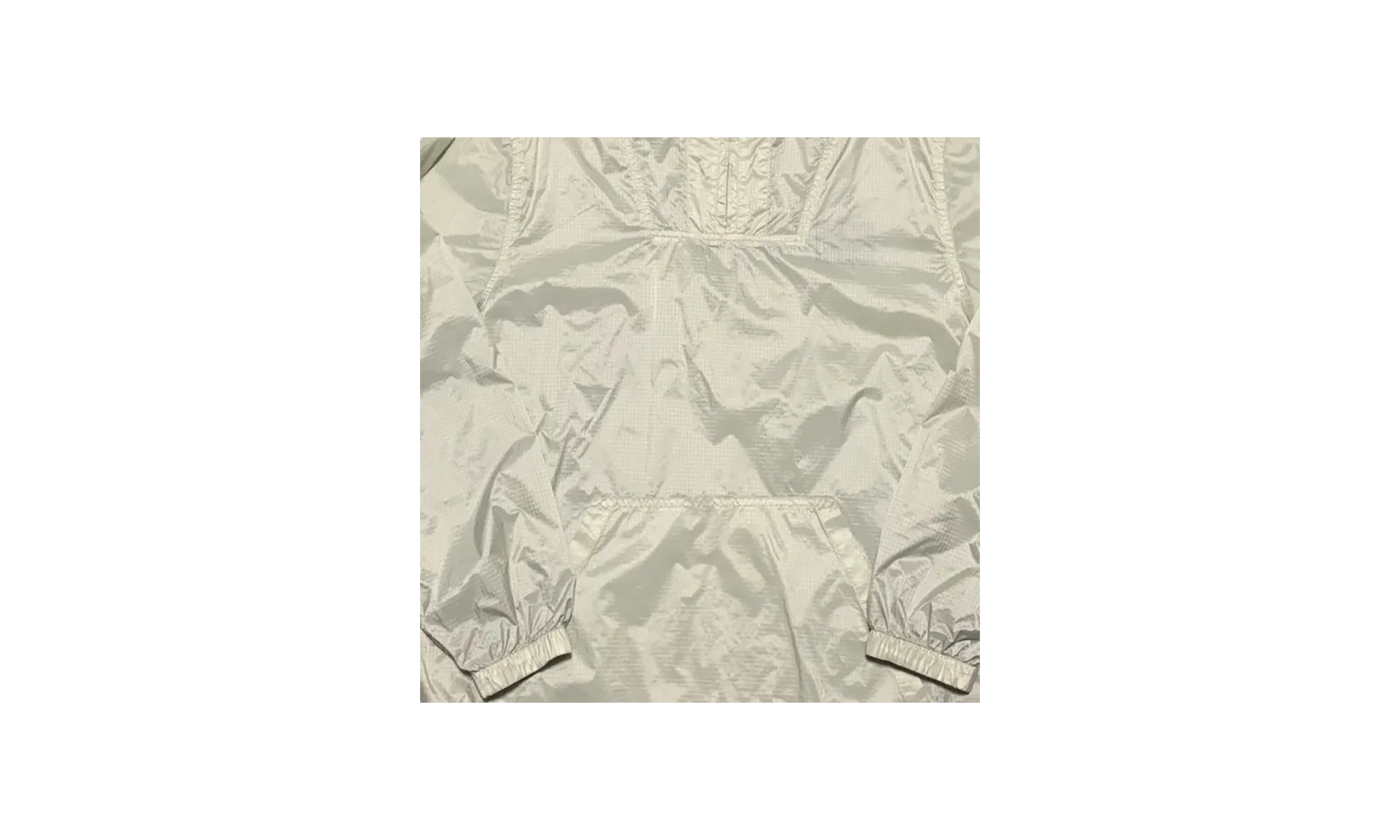 Anorak Pullover Nylon Hooded Jacket "Beige" STUS84 - Image 2