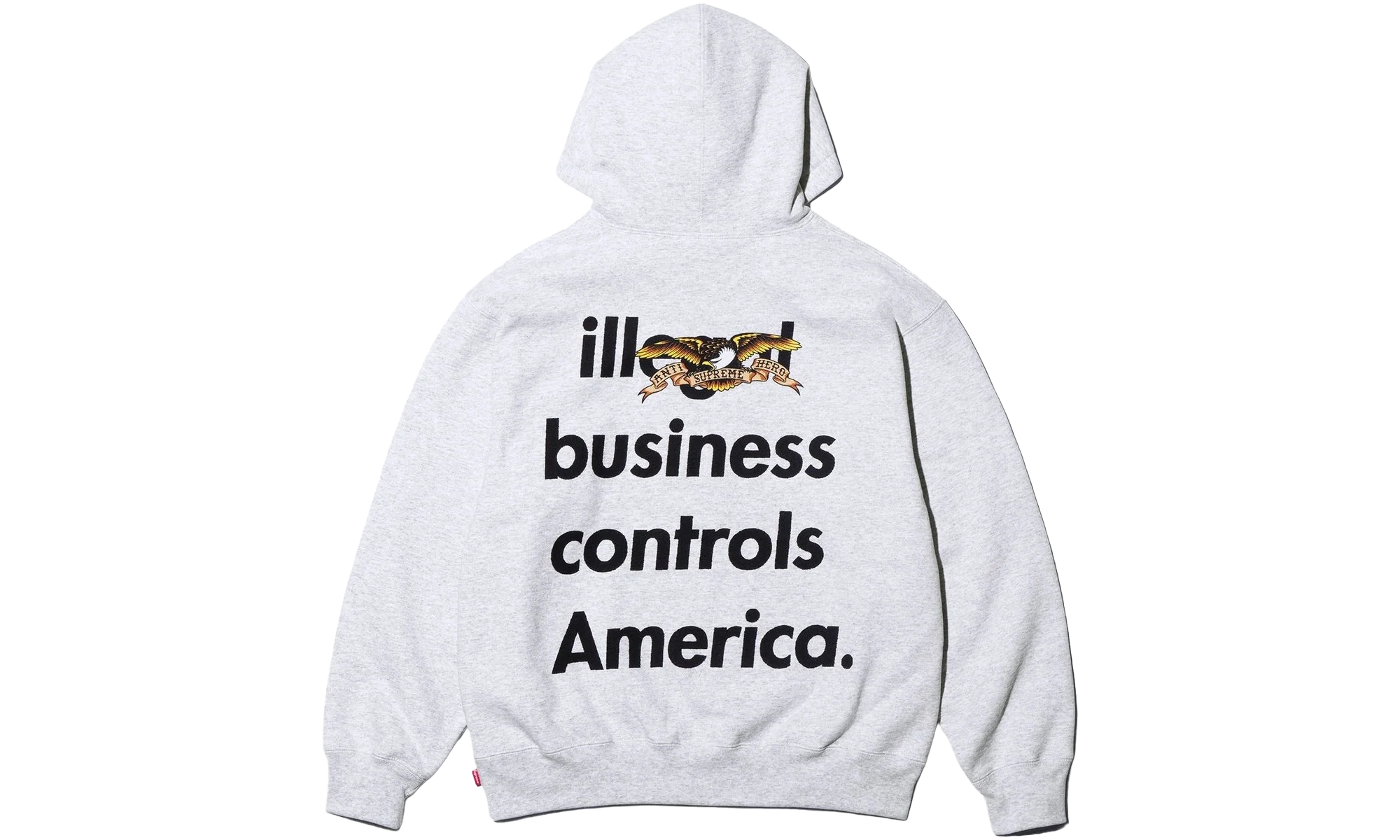ANTIHERO® Hooded Sweatshirt "FW25 - Ash Grey" SU26323 - Image 2