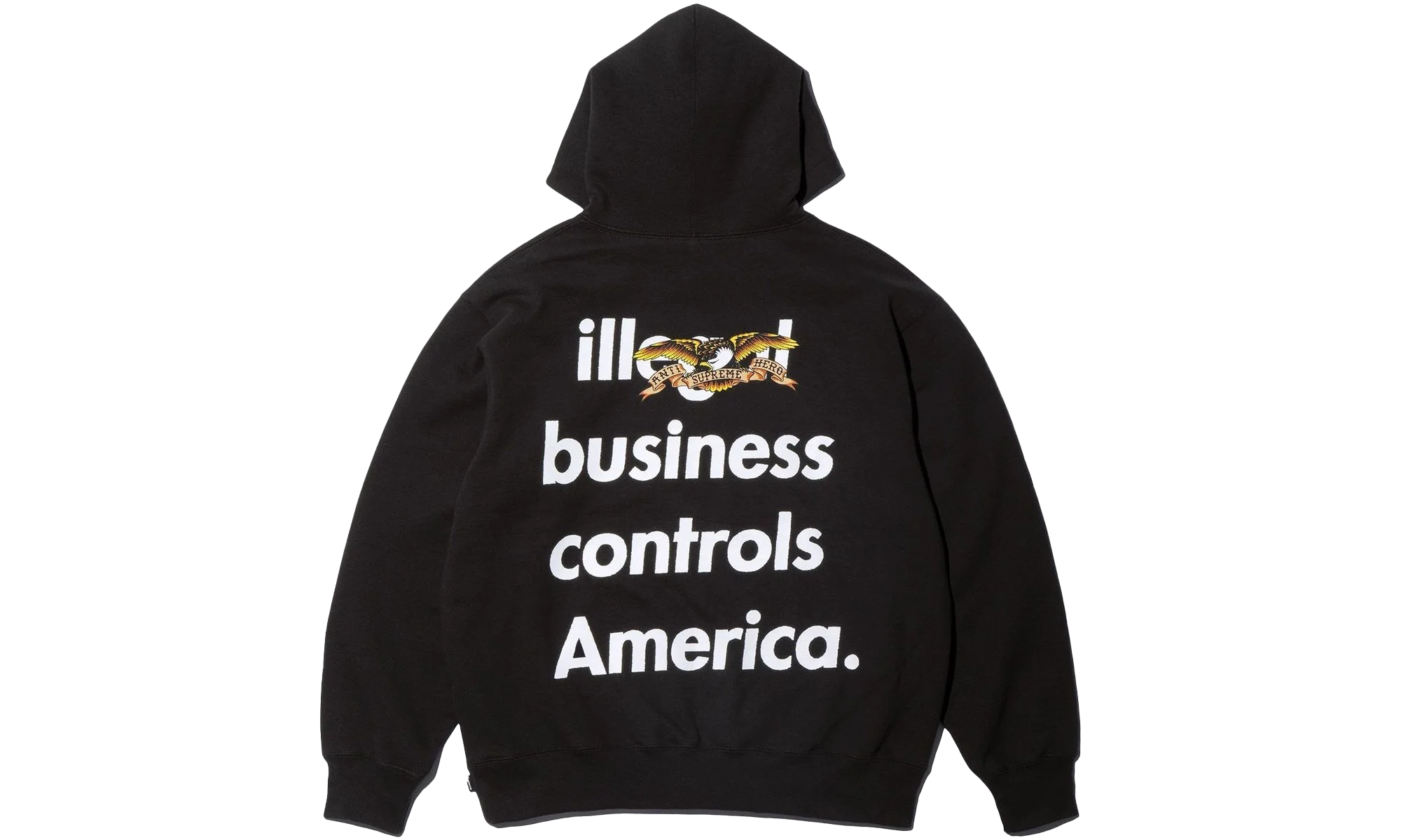 ANTIHERO® Hooded Sweatshirt "FW25 - Black" SU26322 - Image 2