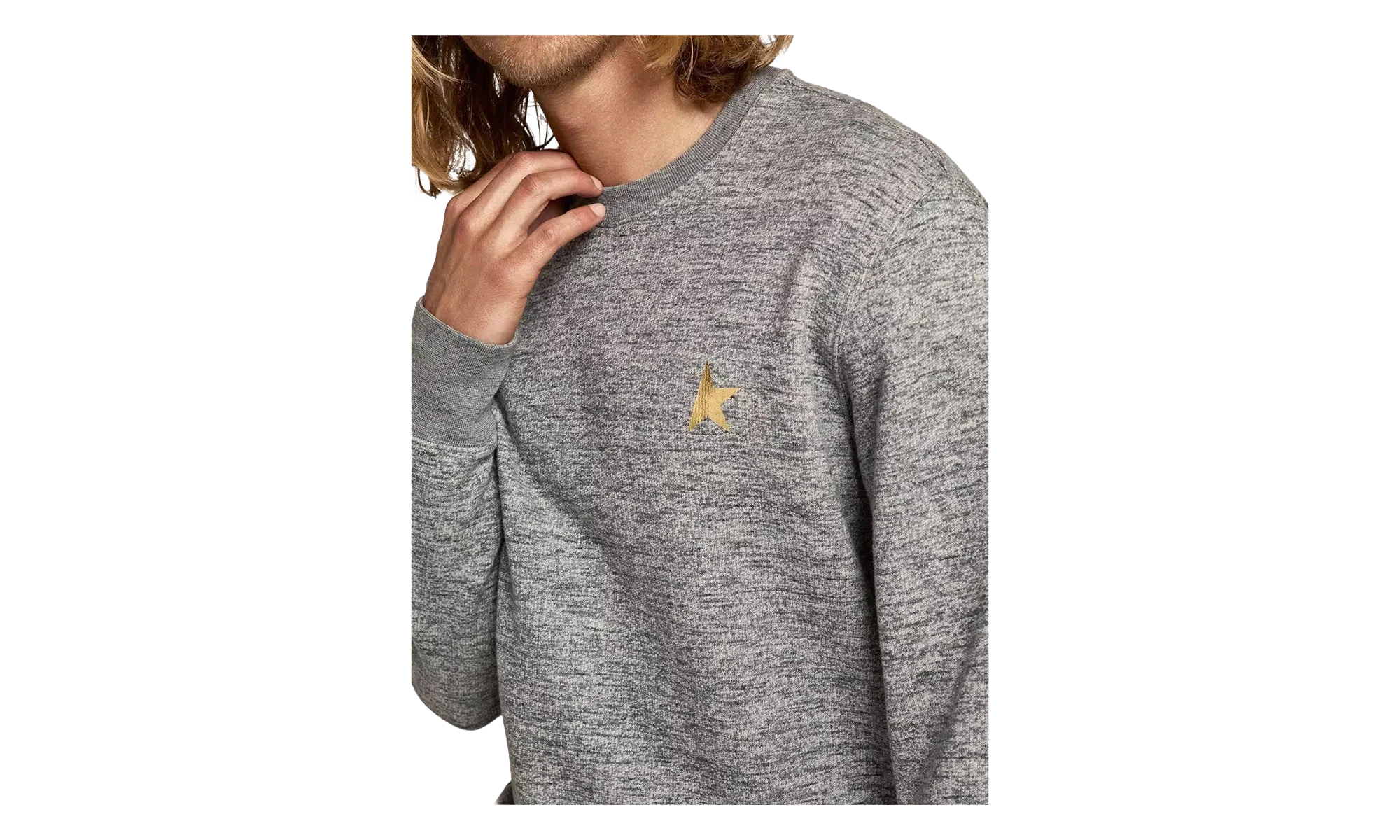 Archibald Star Collection Sweatshirt "Medium Grey Melange / Gold" GMP01223.P000522.60311 - Image 2