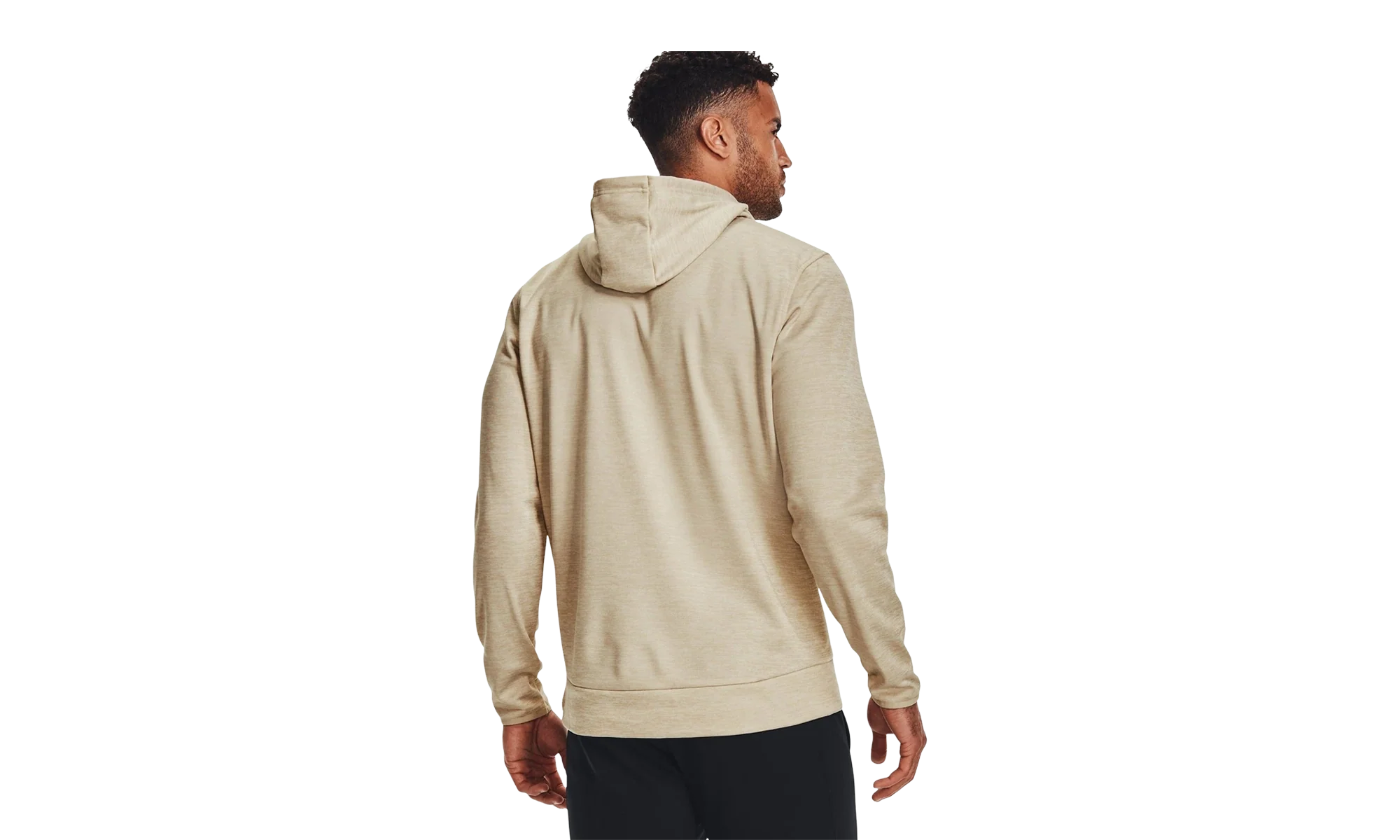 Armour Fleece Big Logo Hoodie "Khaki Base / Baroque Green" 1357085 289 - Image 2