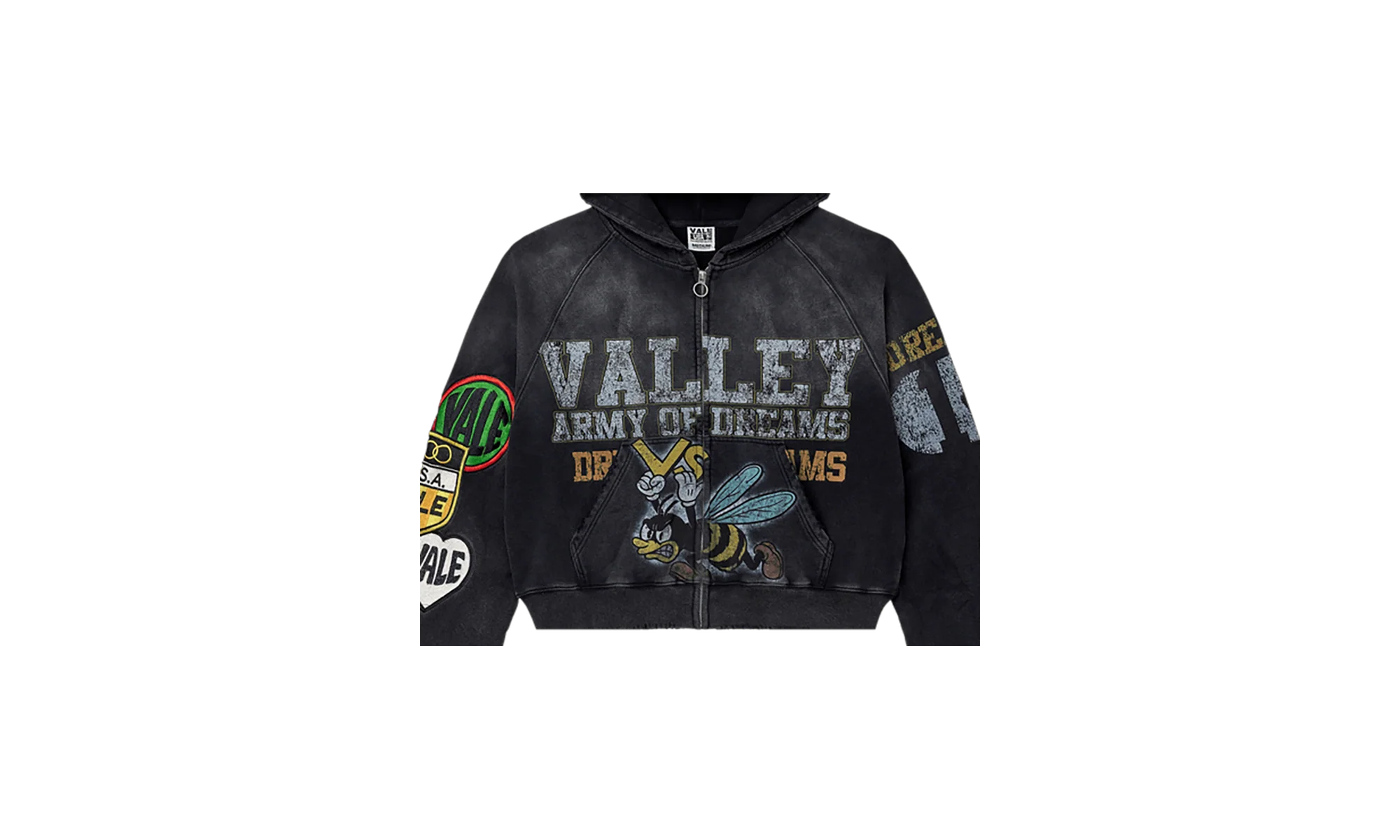 Army Zip Up "Black" VALE 09 007 AZUB BK - Image 2