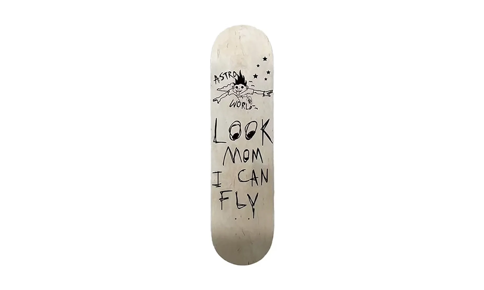Astroworld Look Mom I Can Fly Skateboard Deck "Tan" TSUC25