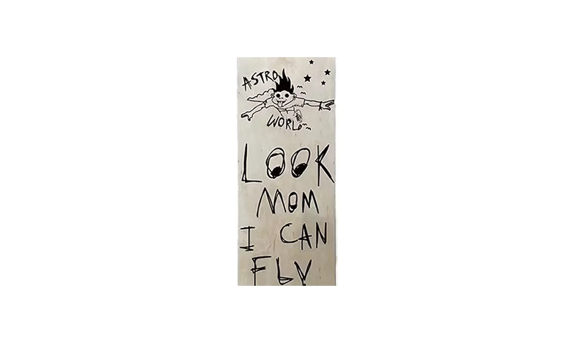 Astroworld Look Mom I Can Fly Skateboard Deck "Tan" TSUC25 - Image 2