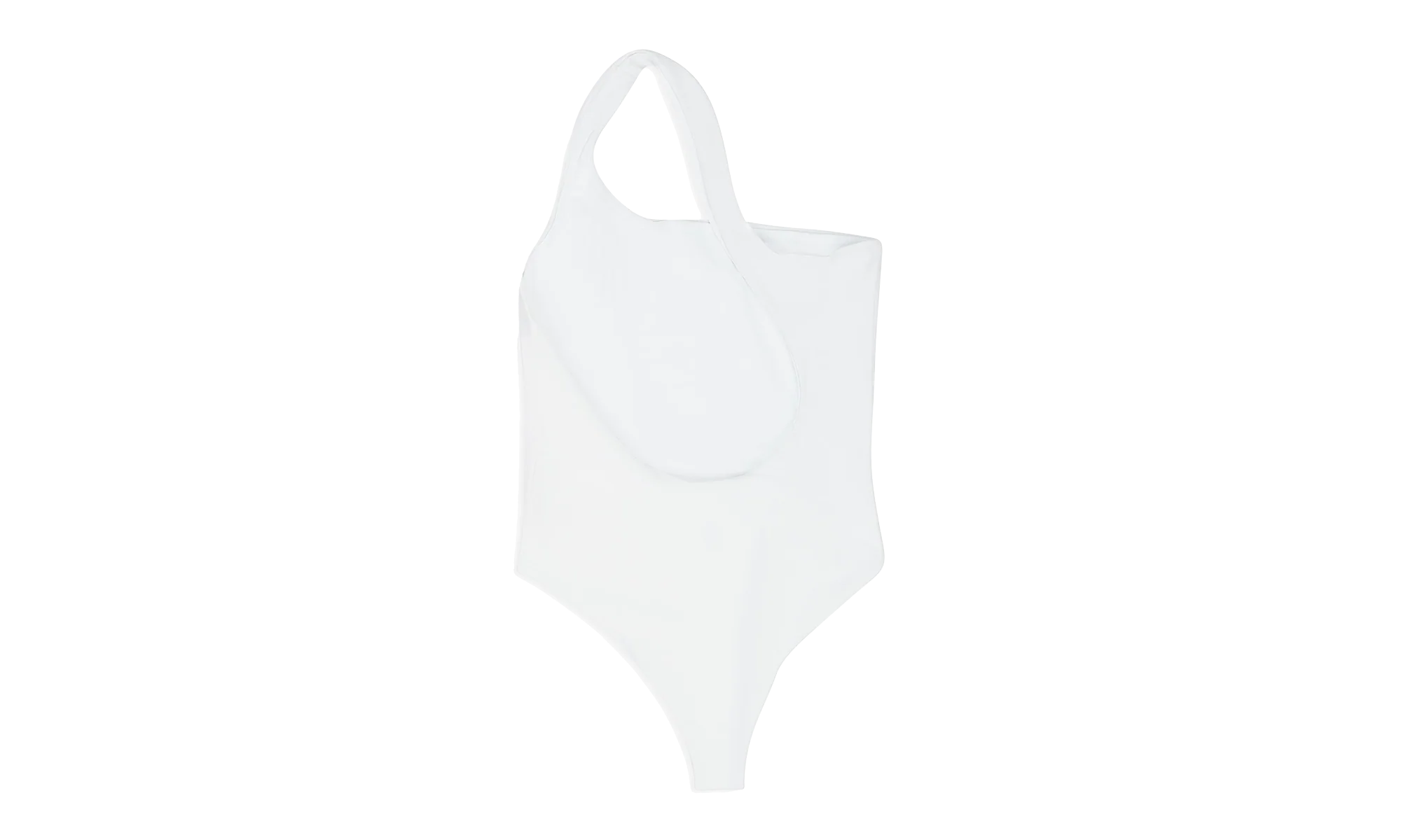 ASYMMETRIC ONE-PIECE SWIMSUIT "WHITE" RHSS24BI02851372 WHT - Image 2
