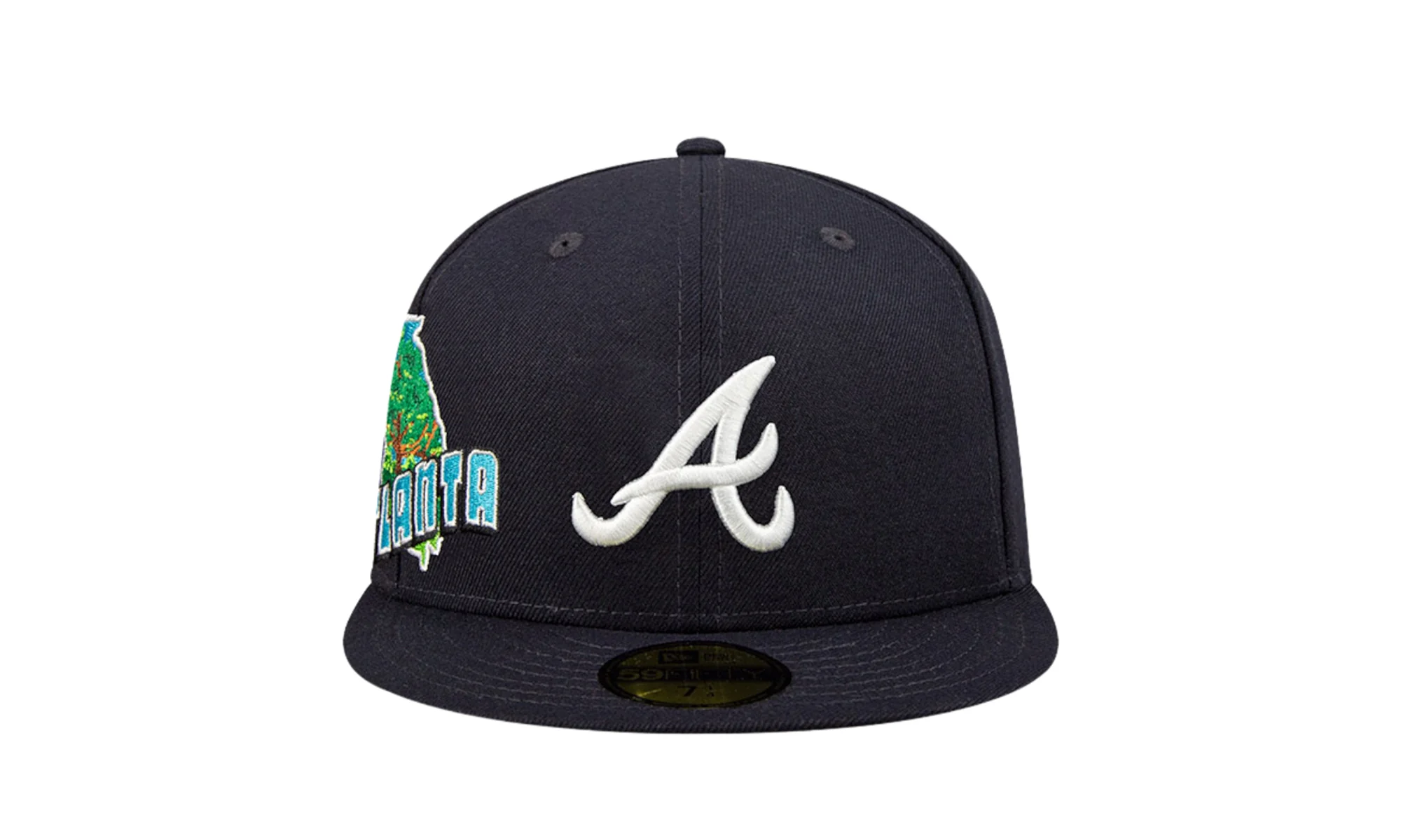Atlanta Braves Stateview 59FIFTY Fitted Cap "Navy" 60296534