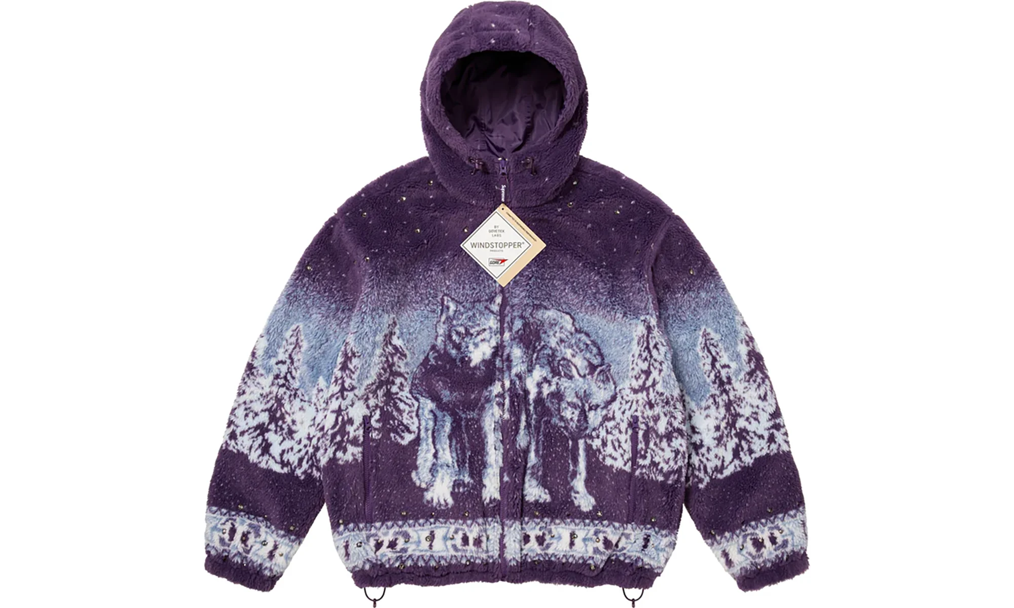 b.b. Simon Reversible Hooded Fleece Jacket "FW25 - PURPLE" SU26717