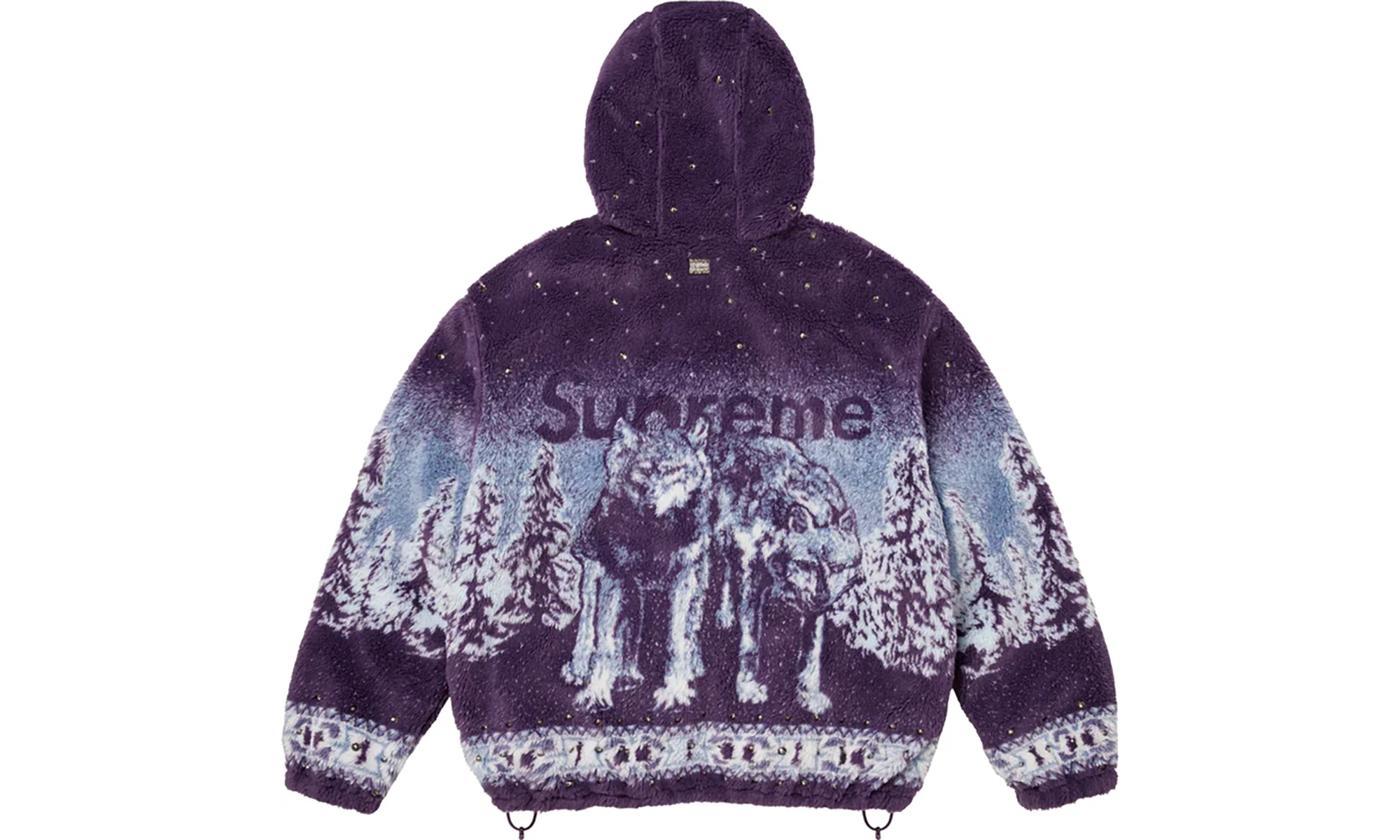 b.b. Simon Reversible Hooded Fleece Jacket "FW25 - PURPLE" SU26717 - Image 3