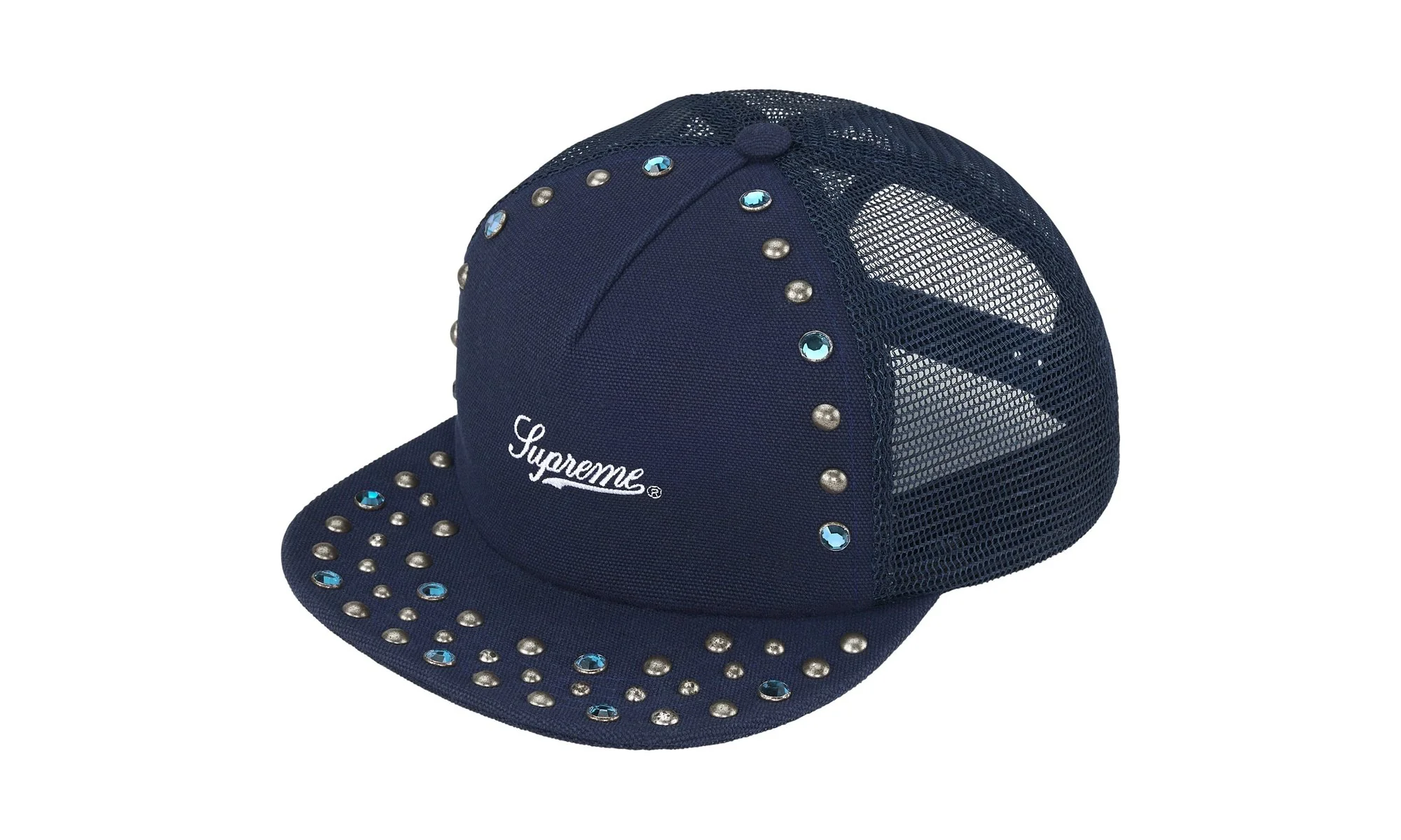 b.b. Simon Studded Mesh Back 5-Panel "Navy" SU26400