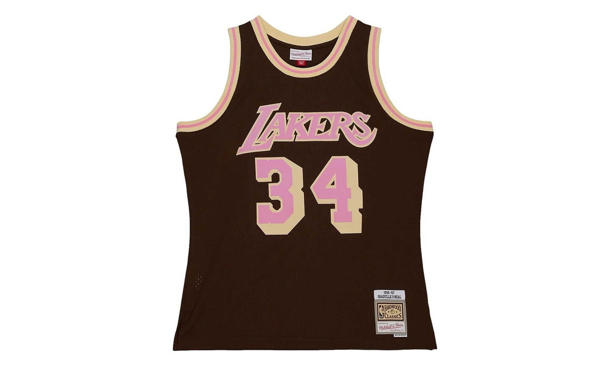 Bacon Swingman Jersey "Lakers 1996 Shaq O'neal" TFSM6695 LAL96SONBROW
