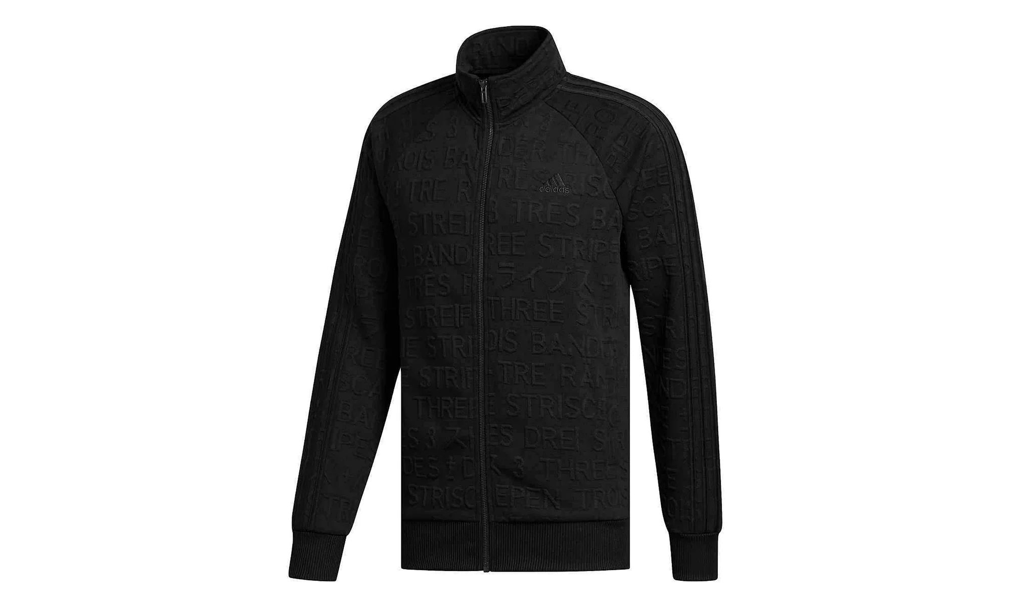 Badge of Sport 3-Stripe Cotton Fleece Pullover "Black" DH9082