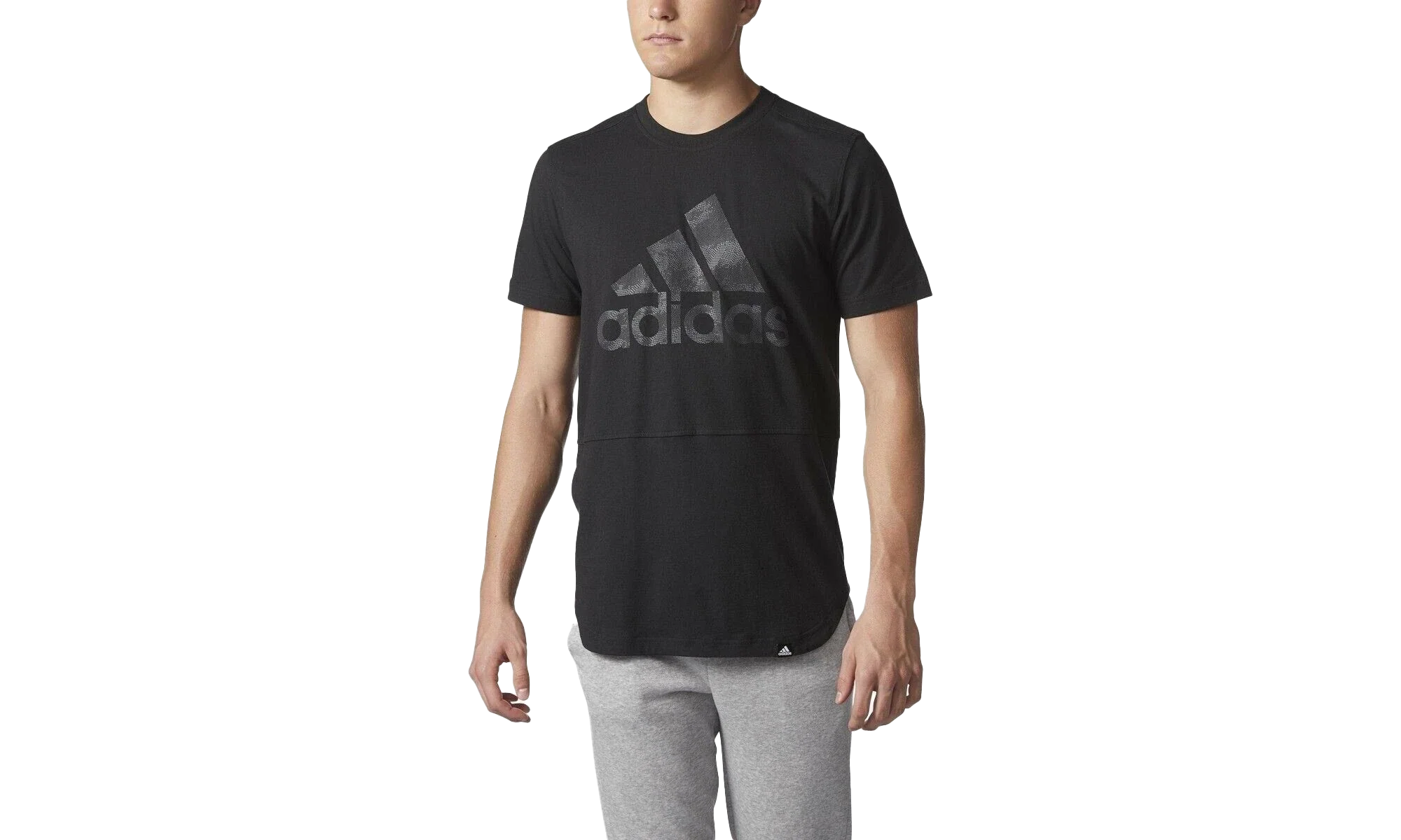Badge Of Sport Tee "Black / Grey Five" CD4321