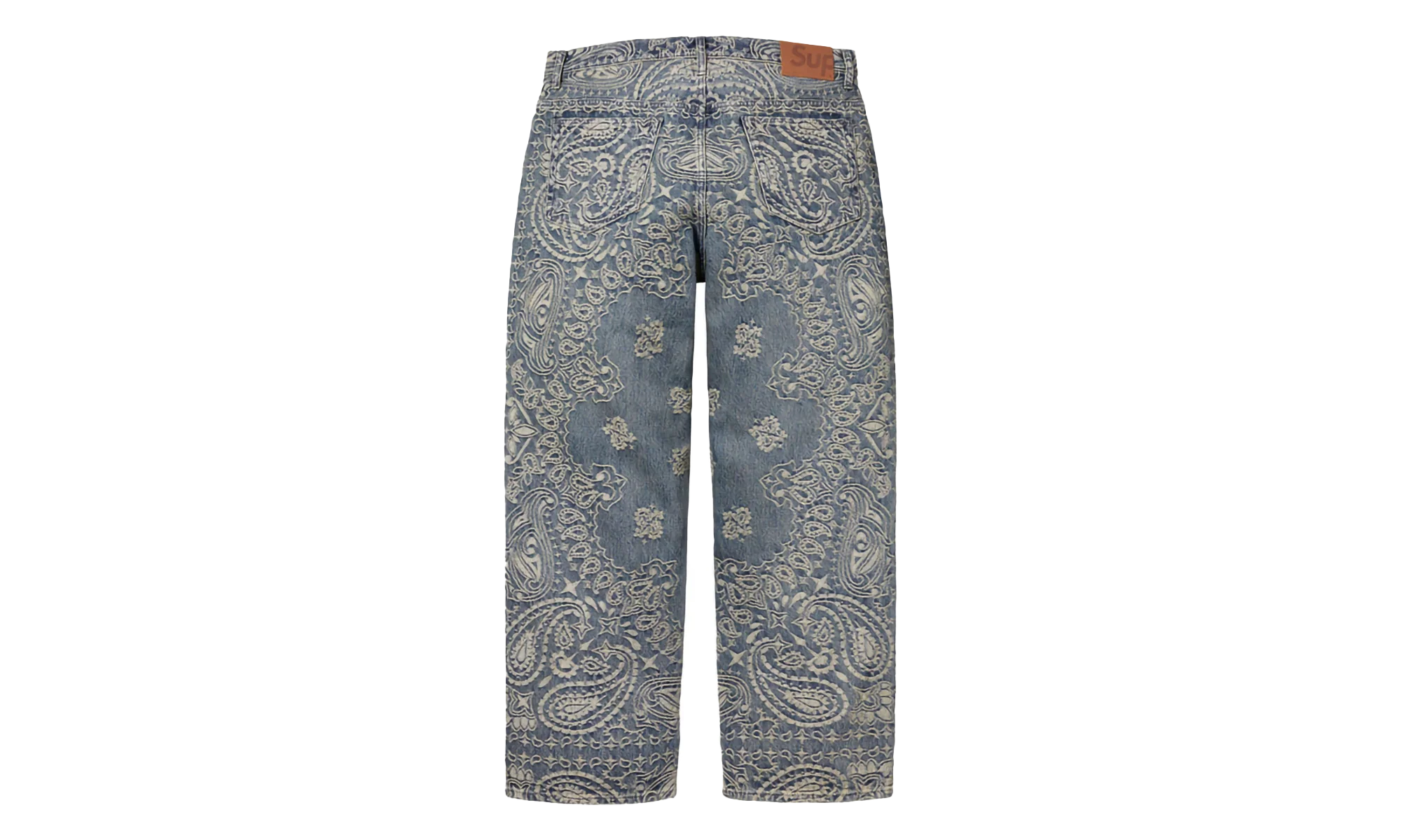 Bandana Jacquard Baggy Jean "SS25 - Blue" SU25290 - Image 2