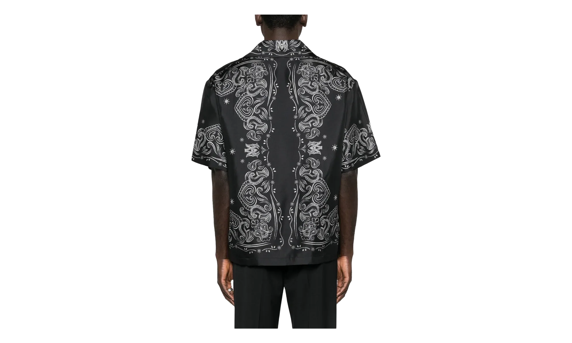 Bandana Paint Bowling Shirt "Black" AMTOSH1049 001 - Image 2