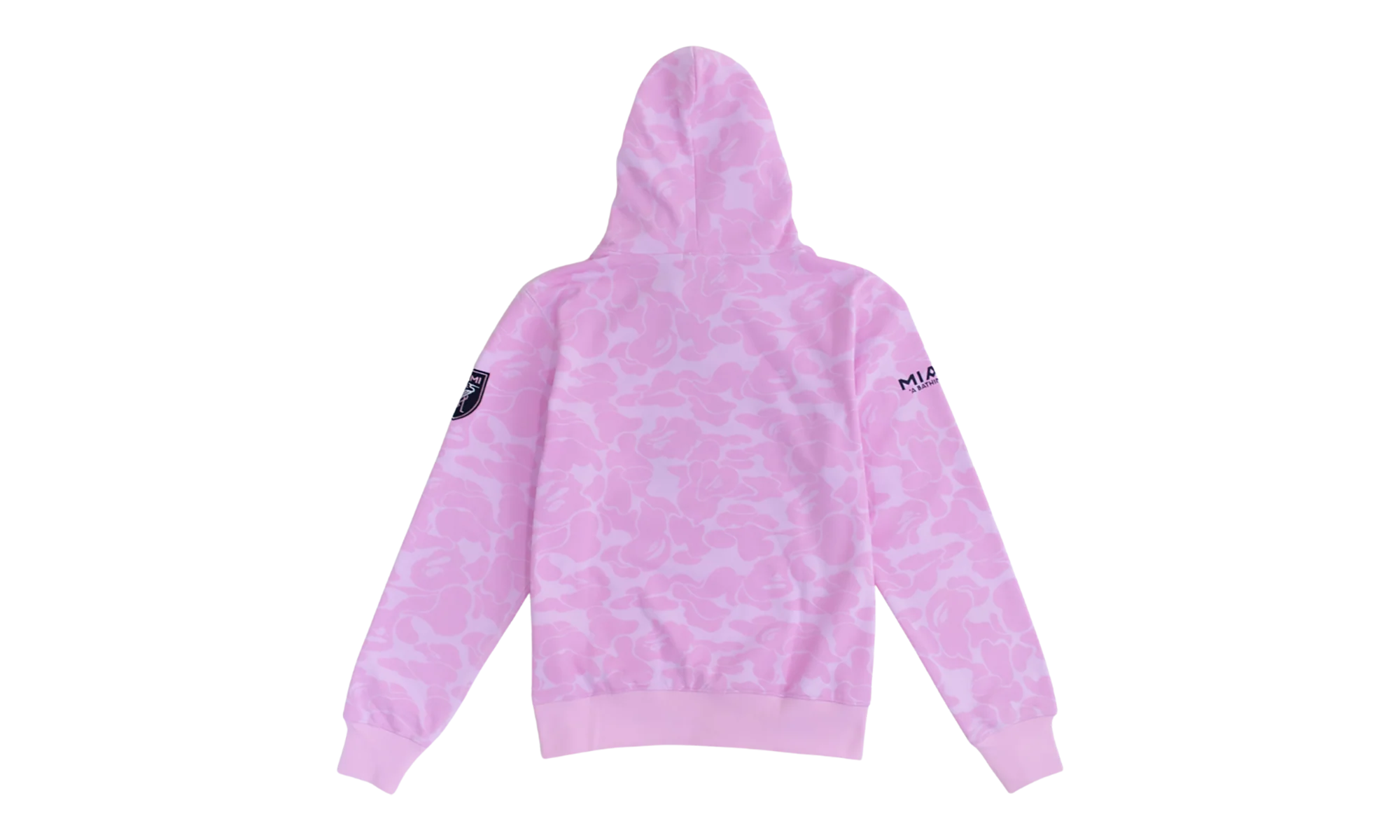 BAPE x Inter Miami CF Camo Pullover Hoodie "Pink" BIMCFCPHSP - Image 2