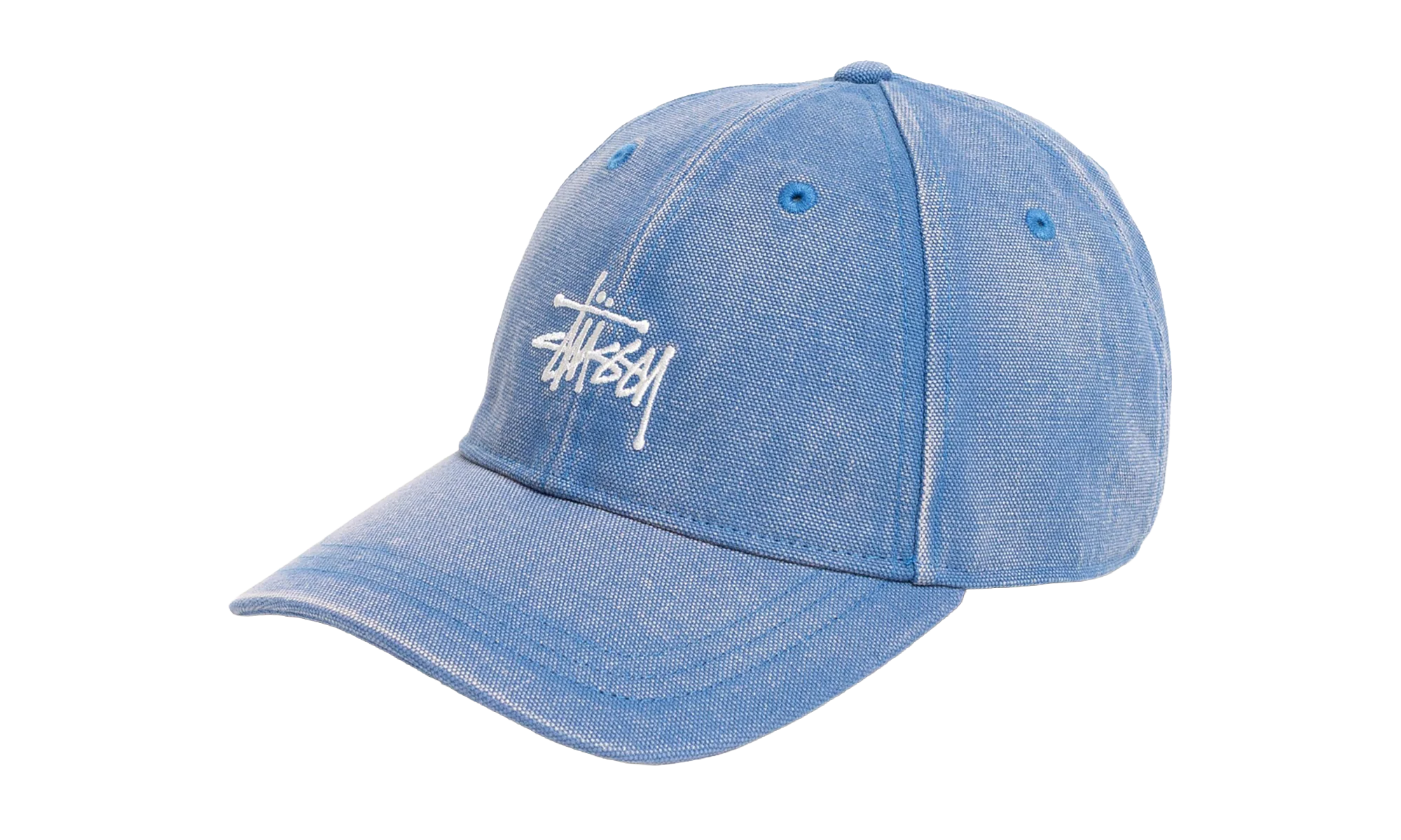 Basic CAP WASHED CANVAS "Blue" STUS404 - Image 2