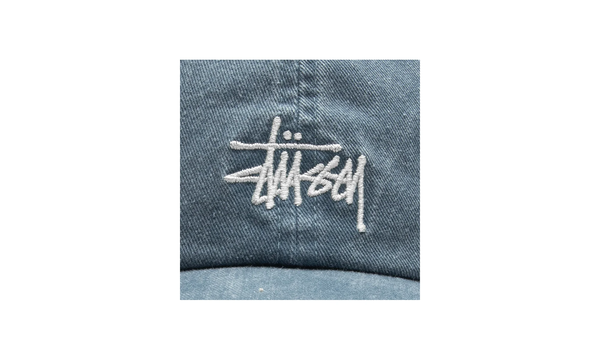 BASIC WASHED LOW PRO CAP "INK BLUE" STUS335 - Image 2