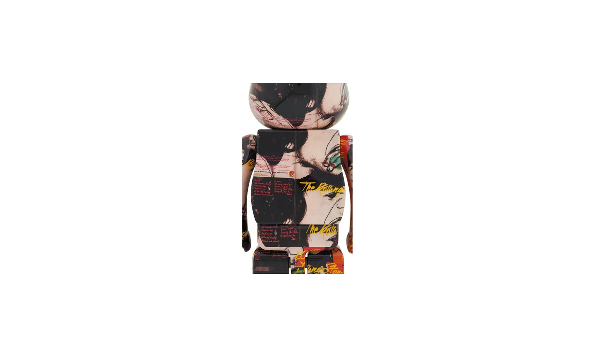 Bearbrick Andy Warhol x The Rolling Stones "Love You Live 1000%" MEDI3042 - Image 2
