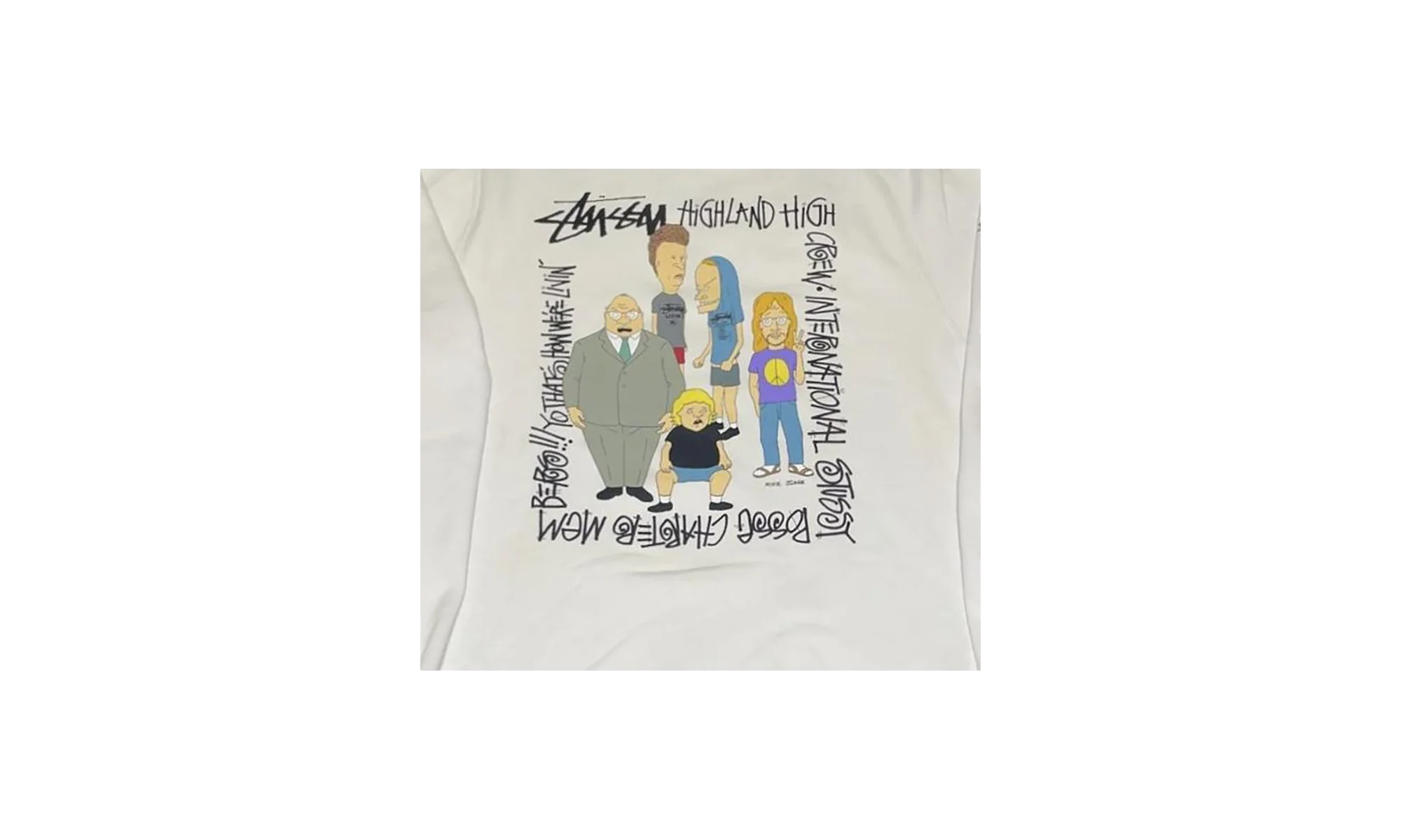Beavis and Butthead Crewneck "White" STUS71 - Image 2