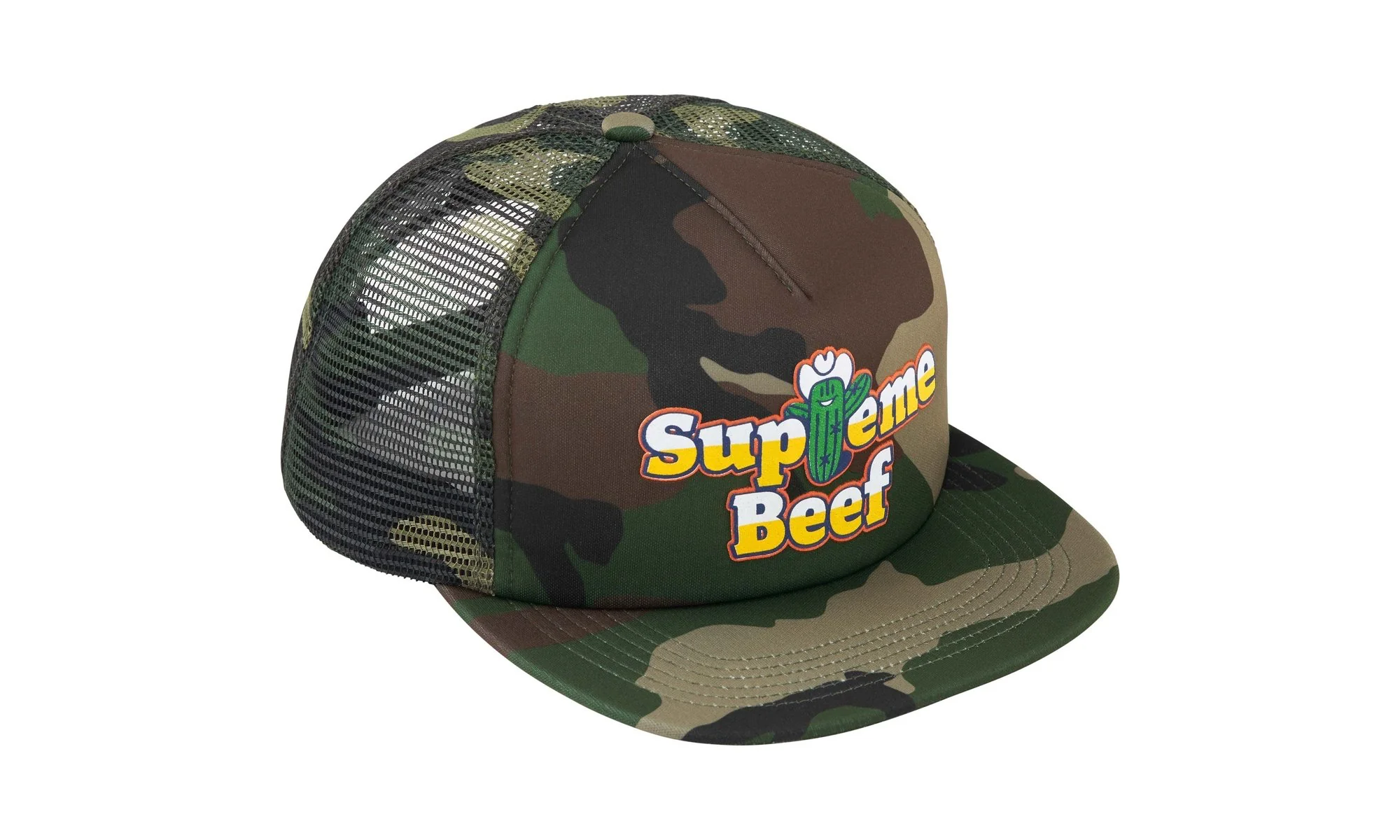 Beef Mesh Back 5-Panel "Woodland Camo" SU26637