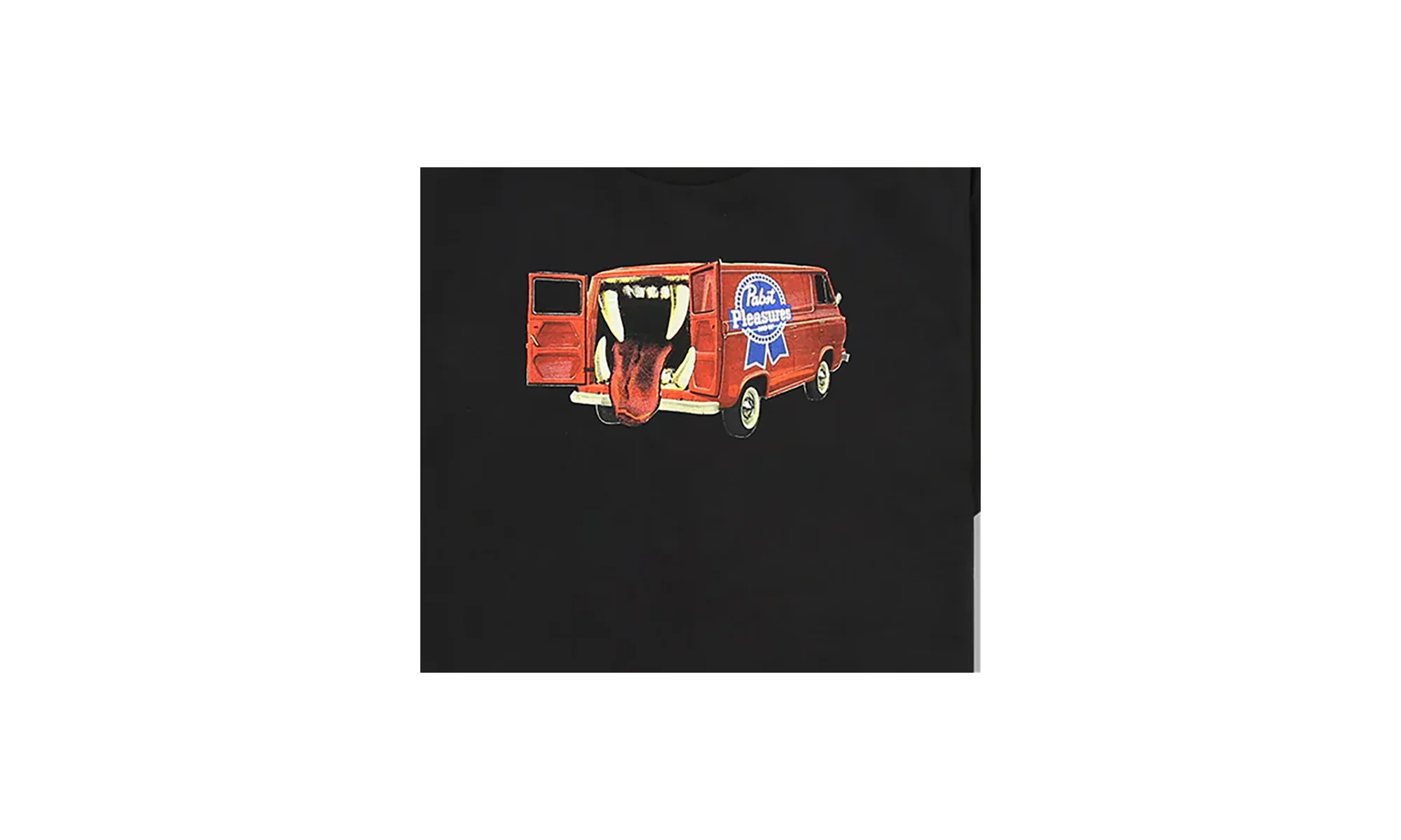 Beer Van SS Tee "Pabst Blue Ribbon - Black" P23W059 BLACK - Image 2